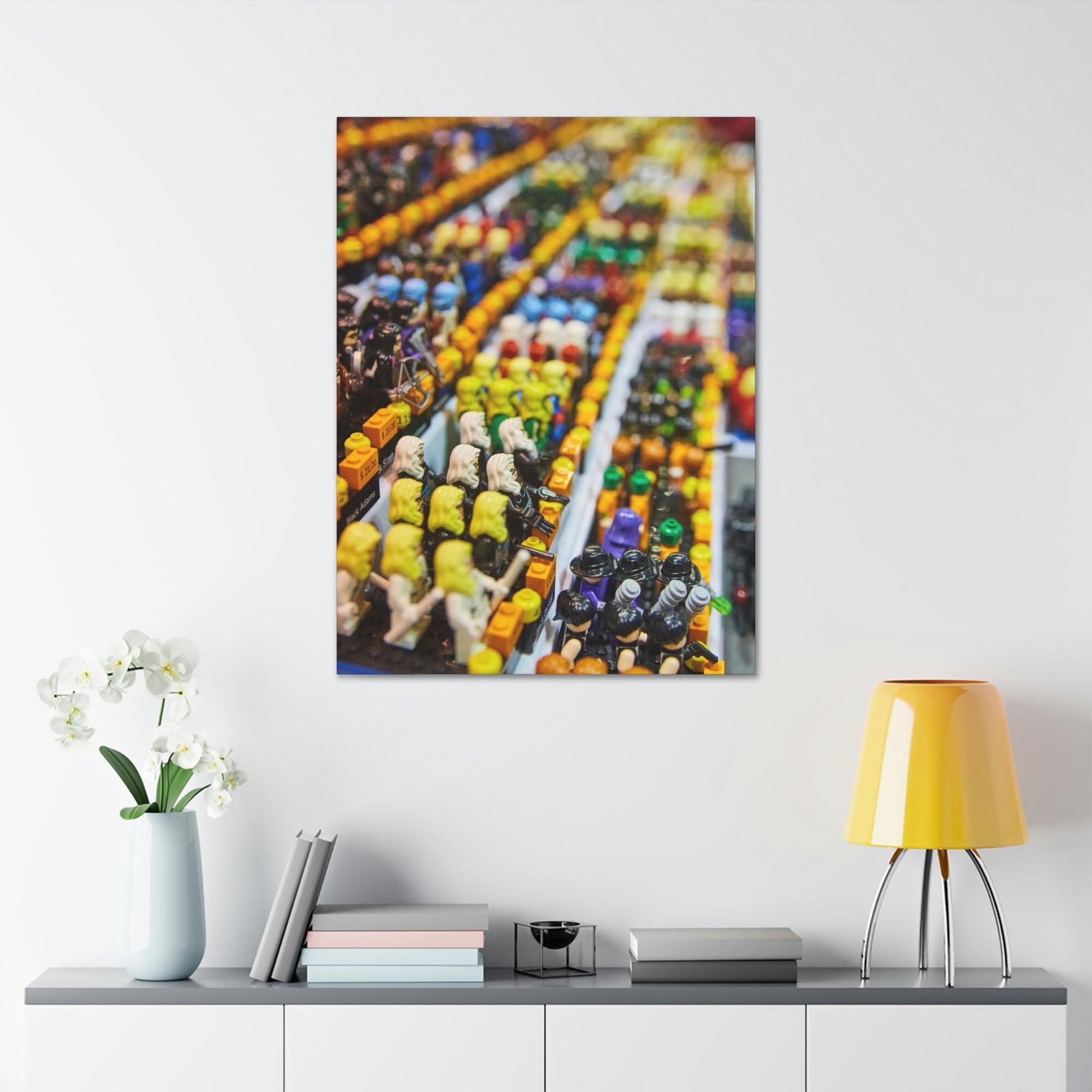 Lego Lego Adventures: Framed Canvas and Print of Lego Themed Worlds