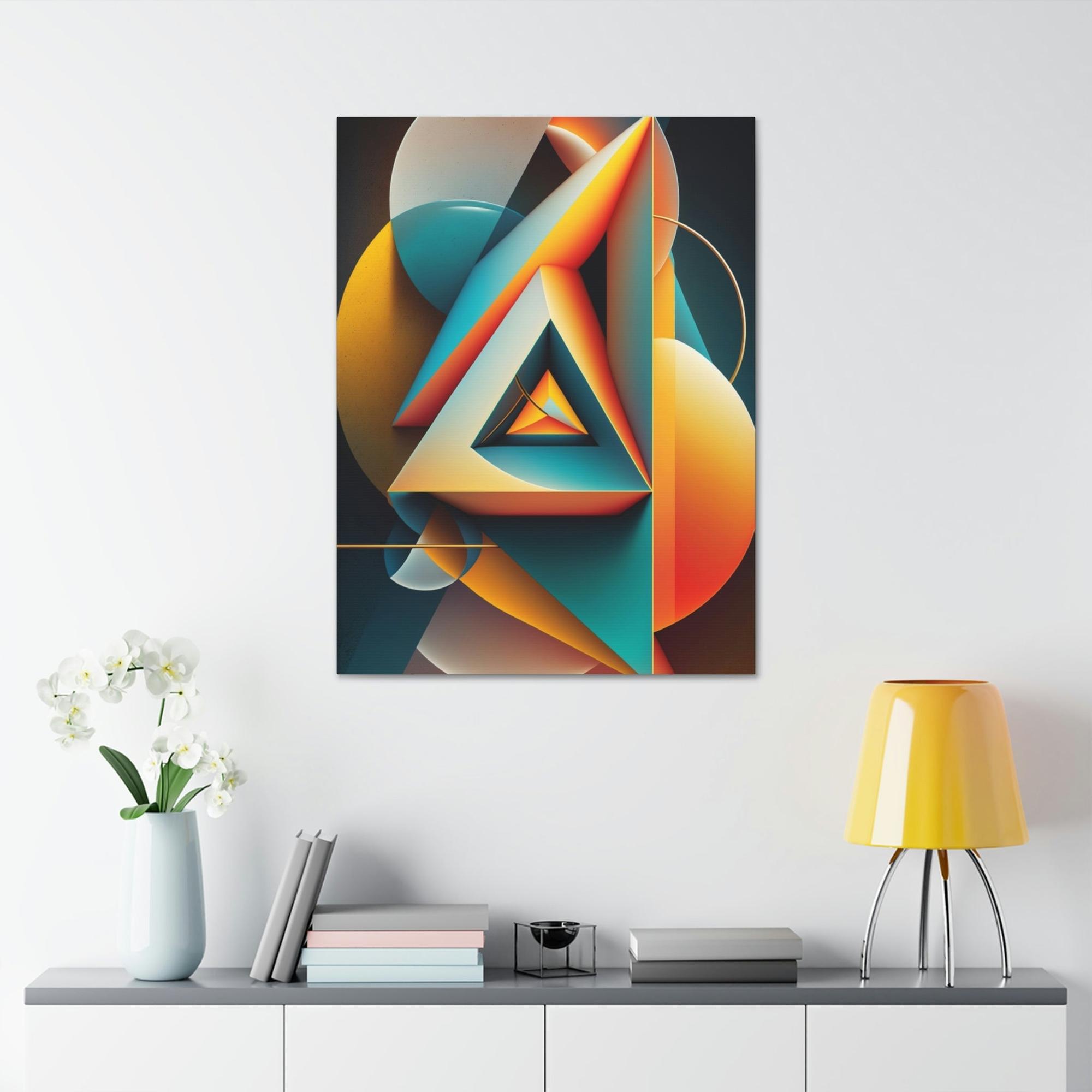 Geometric Bold Geometric Print: Canvas Art That Commands Attention