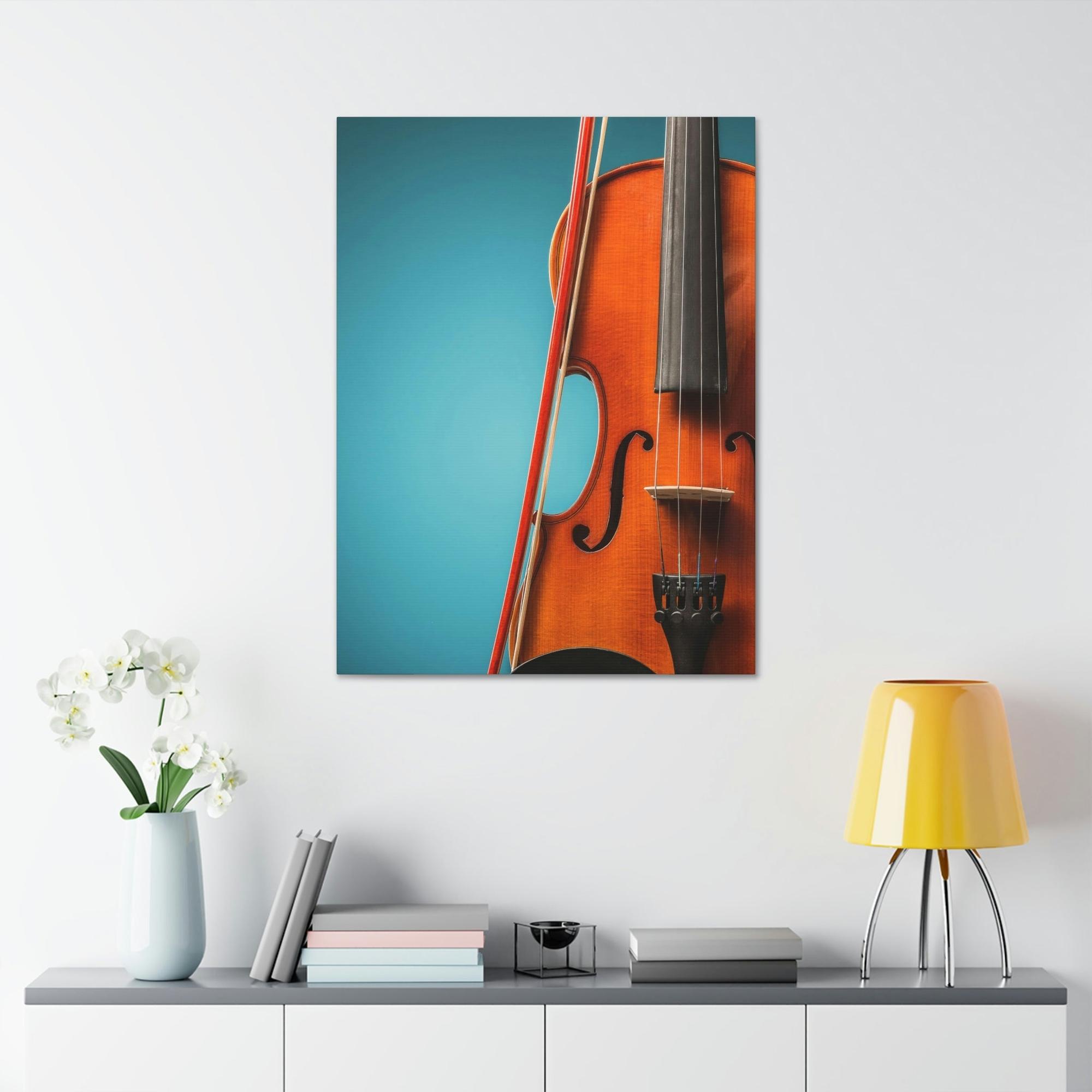 Cello Harmonious Hues: Cello Wall Art on Canvas