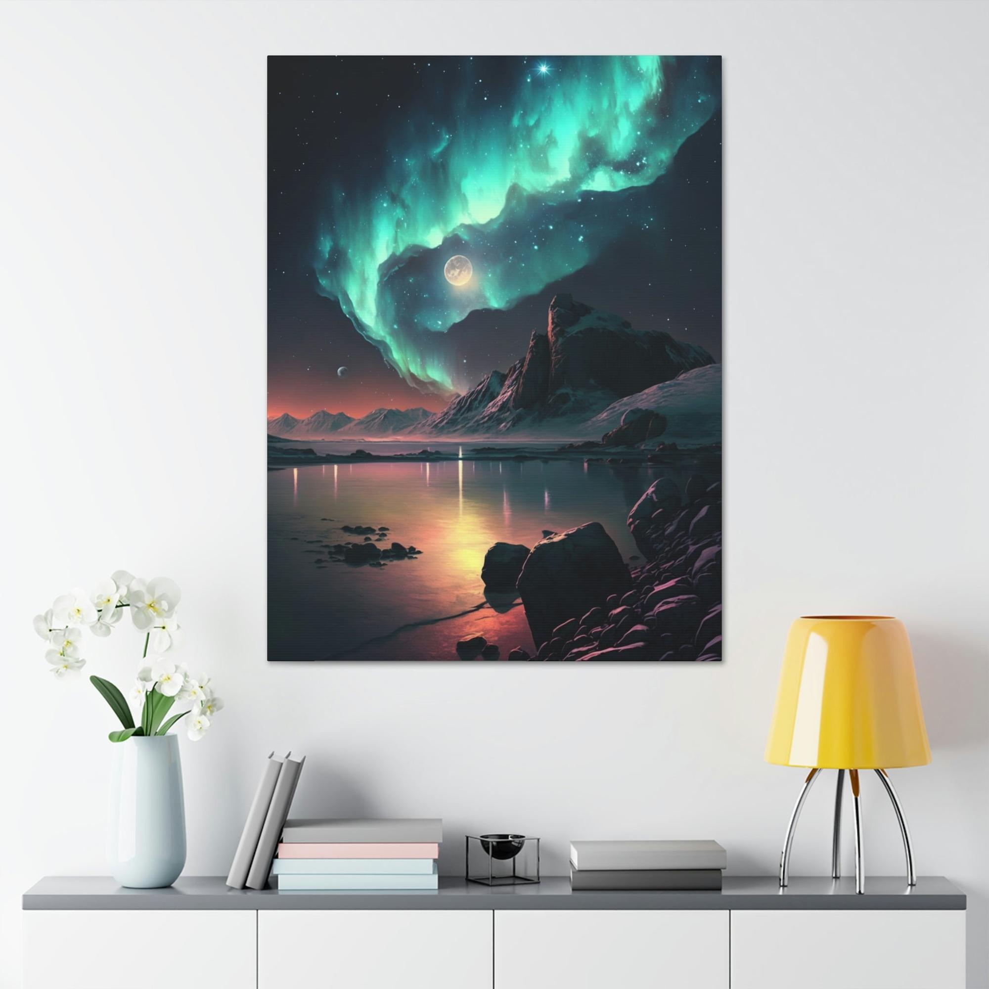 Aurora Borealis Mesmerizing Aurora Borealis Art Print: High-Quality Wall Decor for Your Space