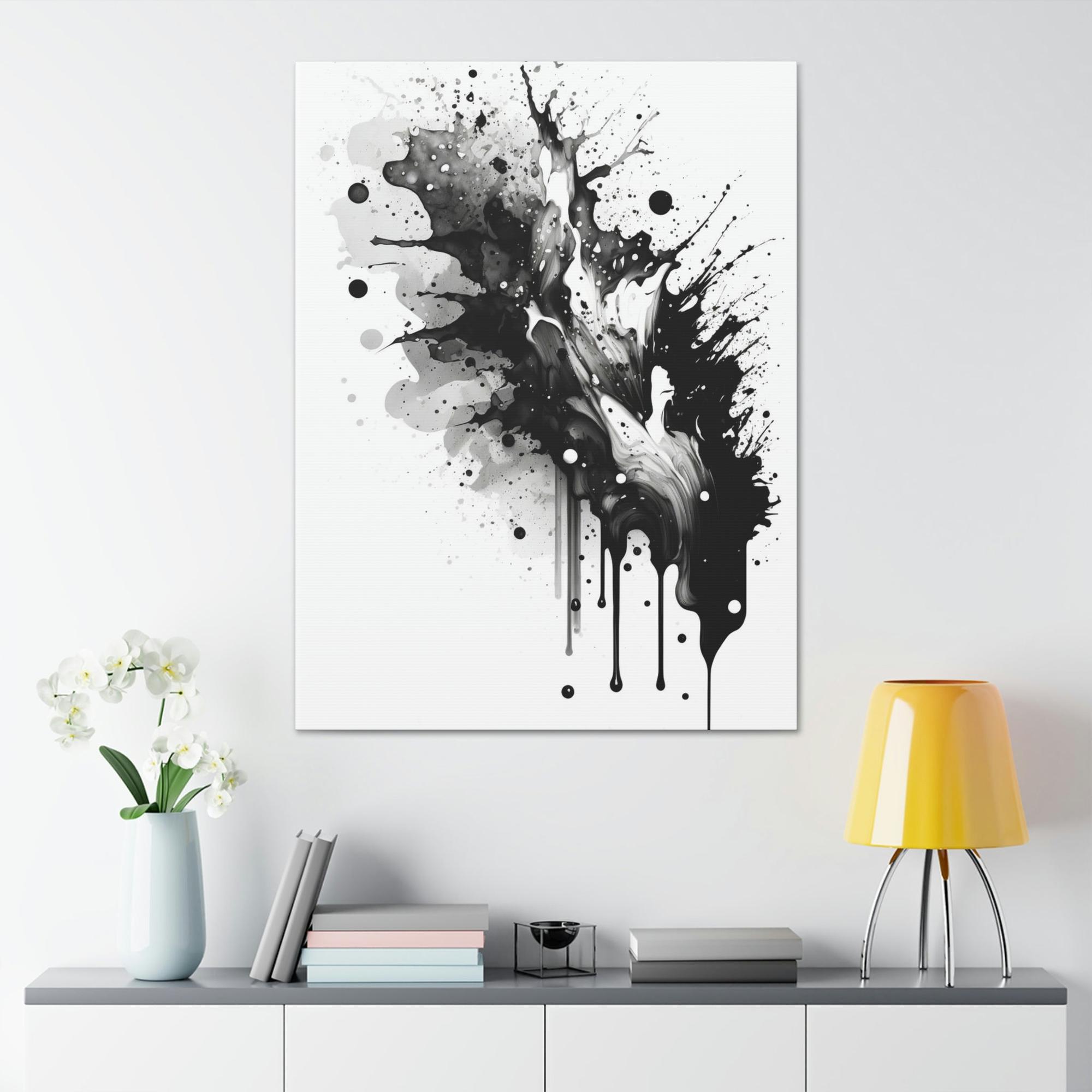 Black White The Contrast of Timeless Elegance: Black and White Canvas Wall Art