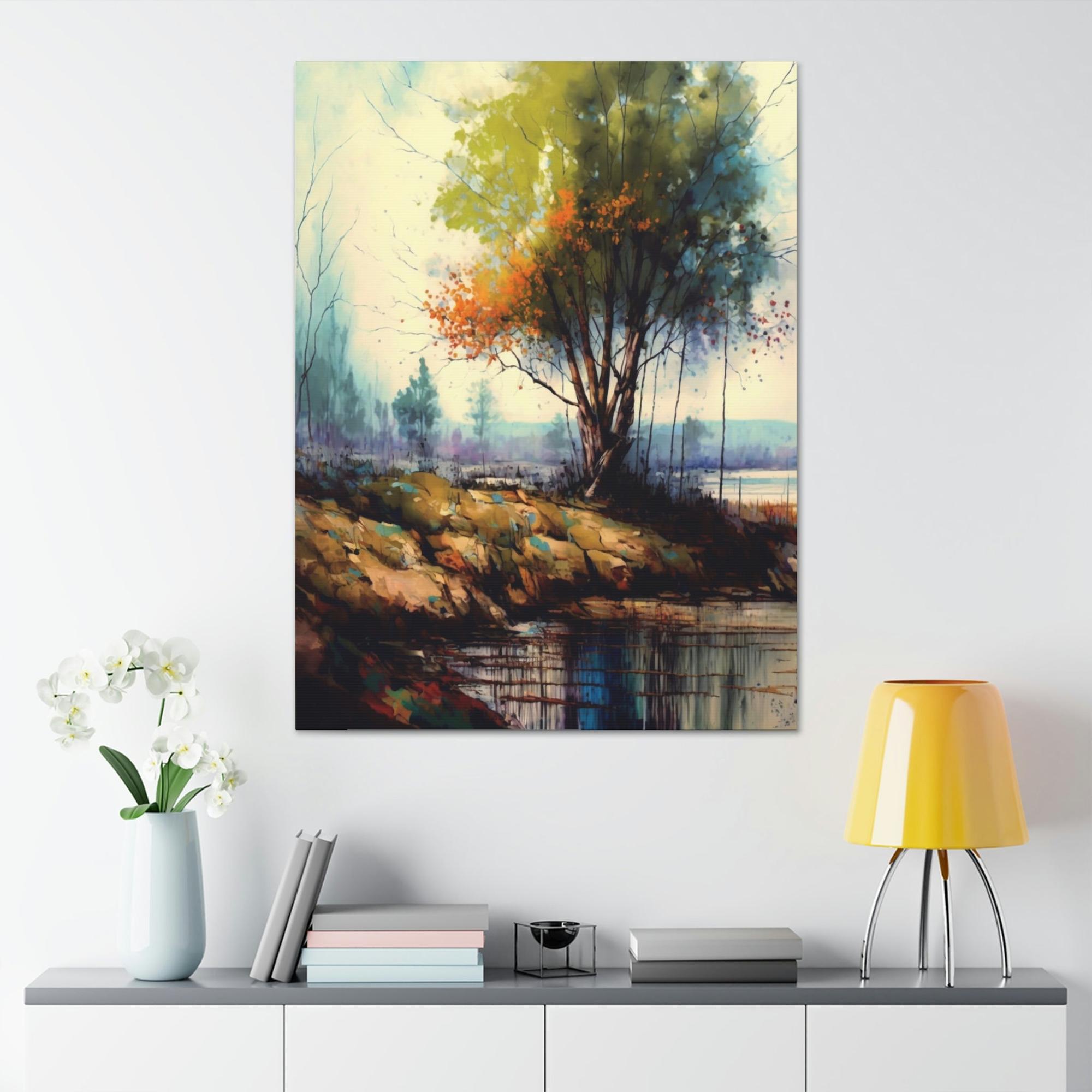 Abstract Landscape Ethereal Beauty: A Print on Canvas  & Poster of a Sublime Landscape
