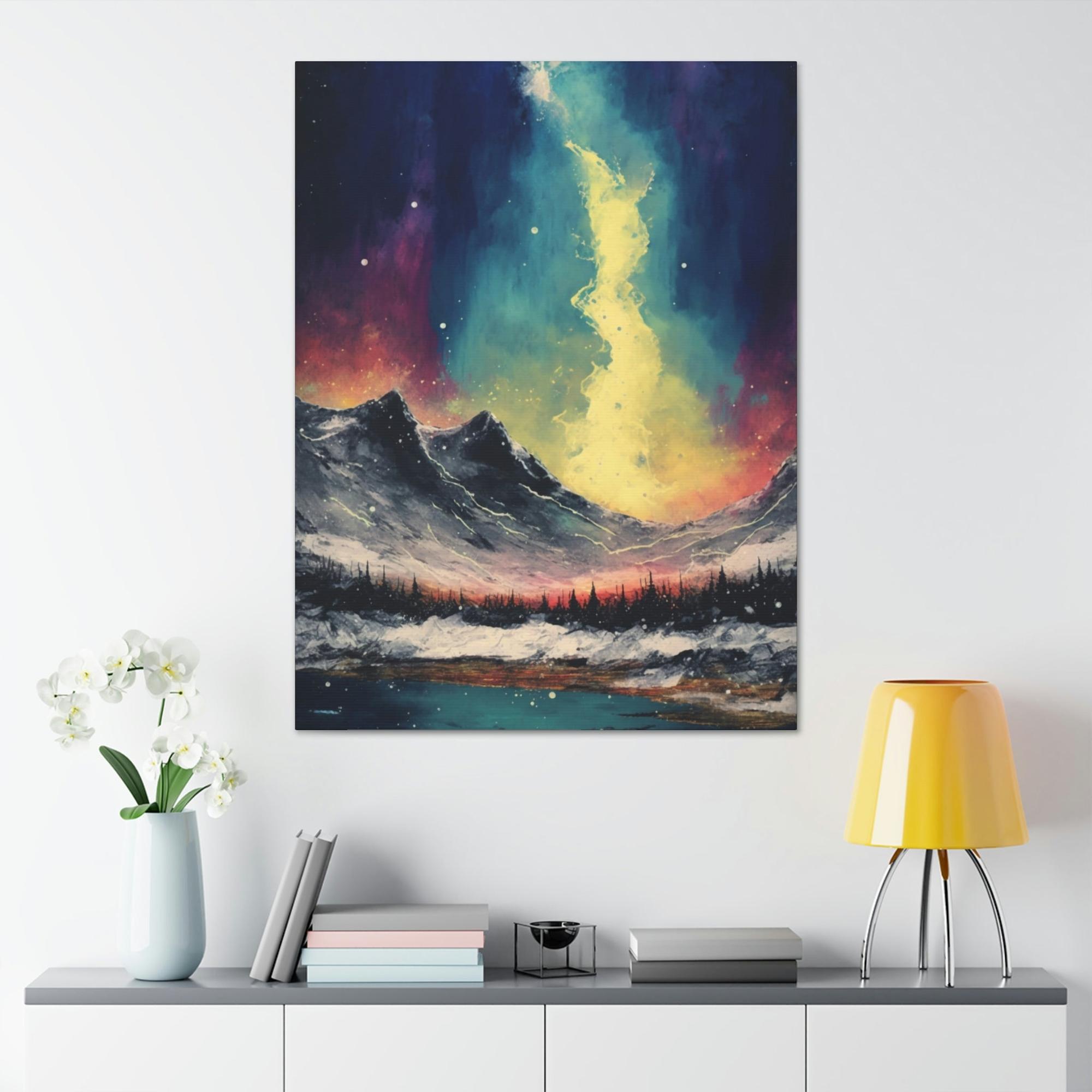 Abstract Landscape Landscape Impression: A Framed Poster & Canvas Print of an Artistic View