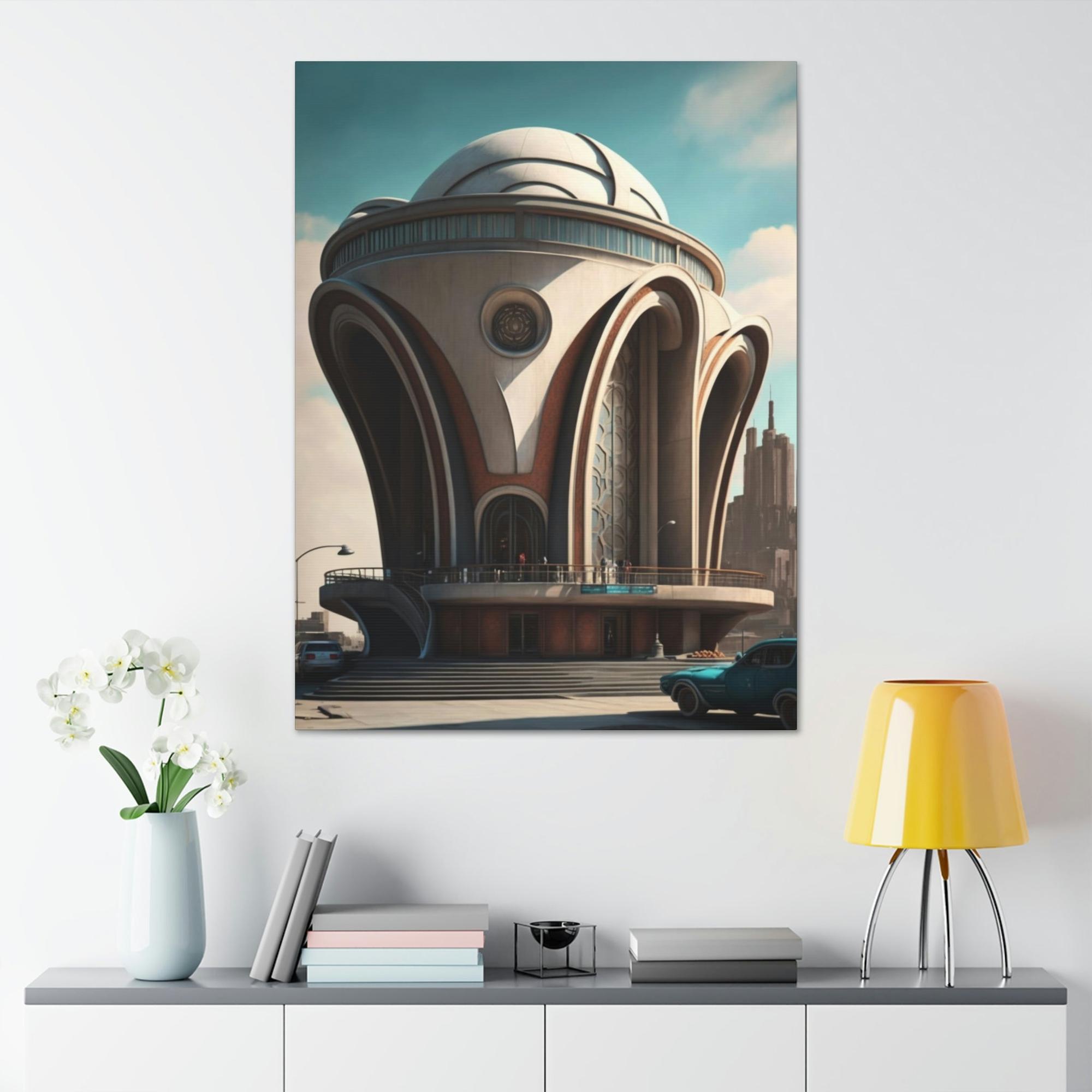 Architecture Artistic Impressions: Canvas Print of Abstract Architecture