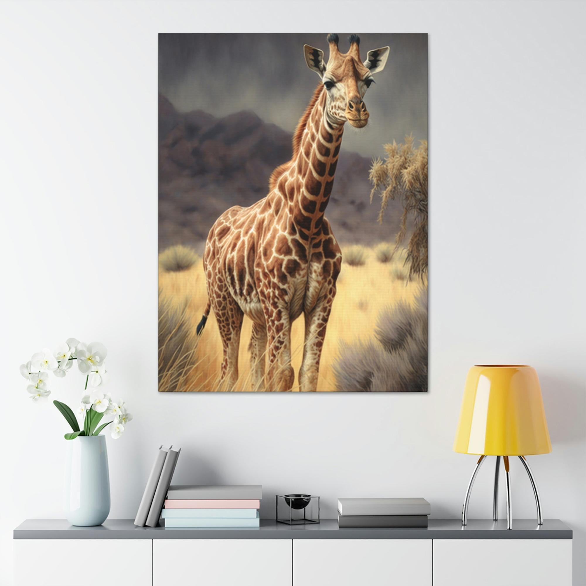 Giraffes The Majesty of Giraffes: Framed Canvas & Poster of Stunning Beauty