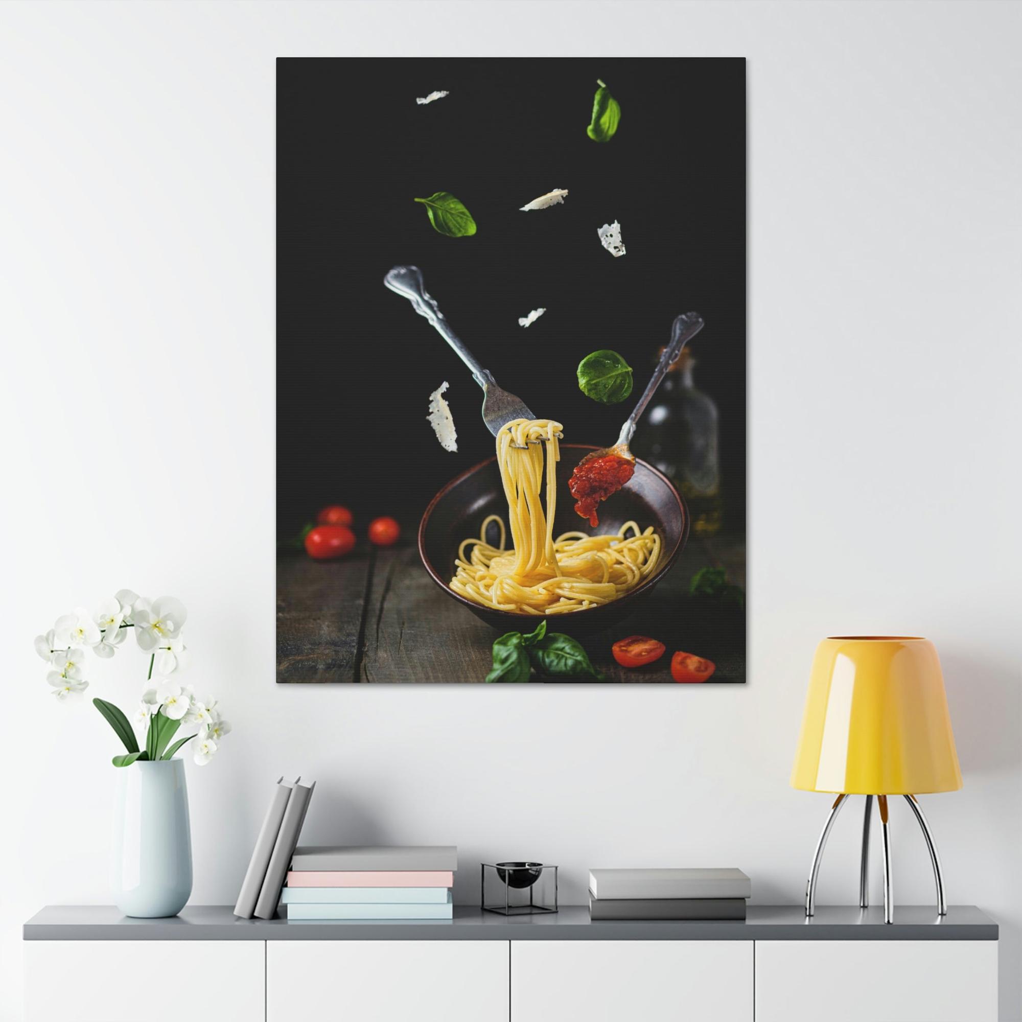 Pasta Pasta Passion: Artistic Framed Canvas Prints for Your Kitchen