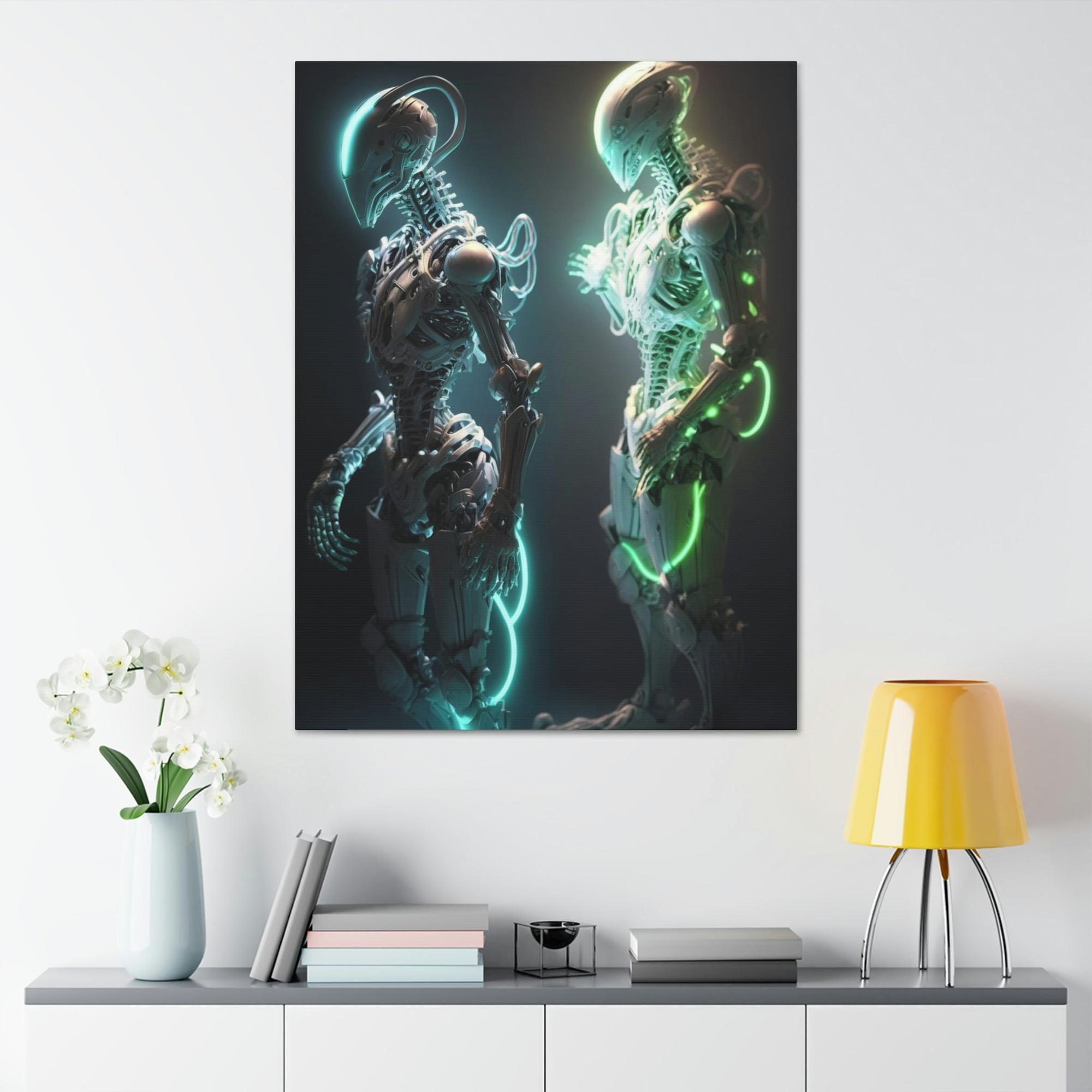 Aliens Beyond the Stars: A Stunning Wall Art Depiction of Alien Worlds