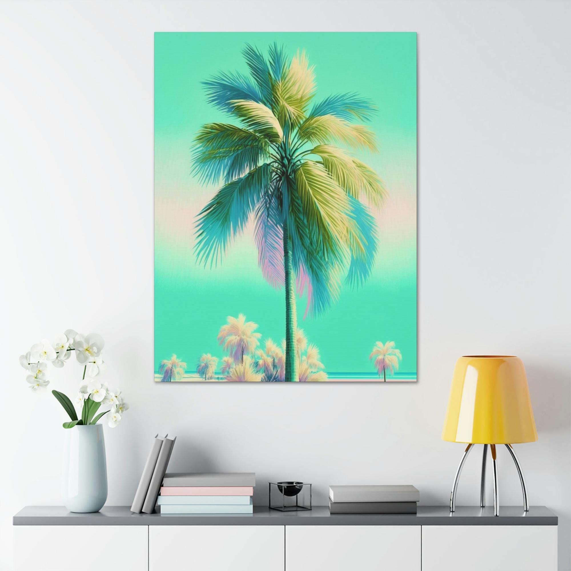 Palm Trees Palm Trees Art: Capture the Tranquil Beauty of Nature on Canvas