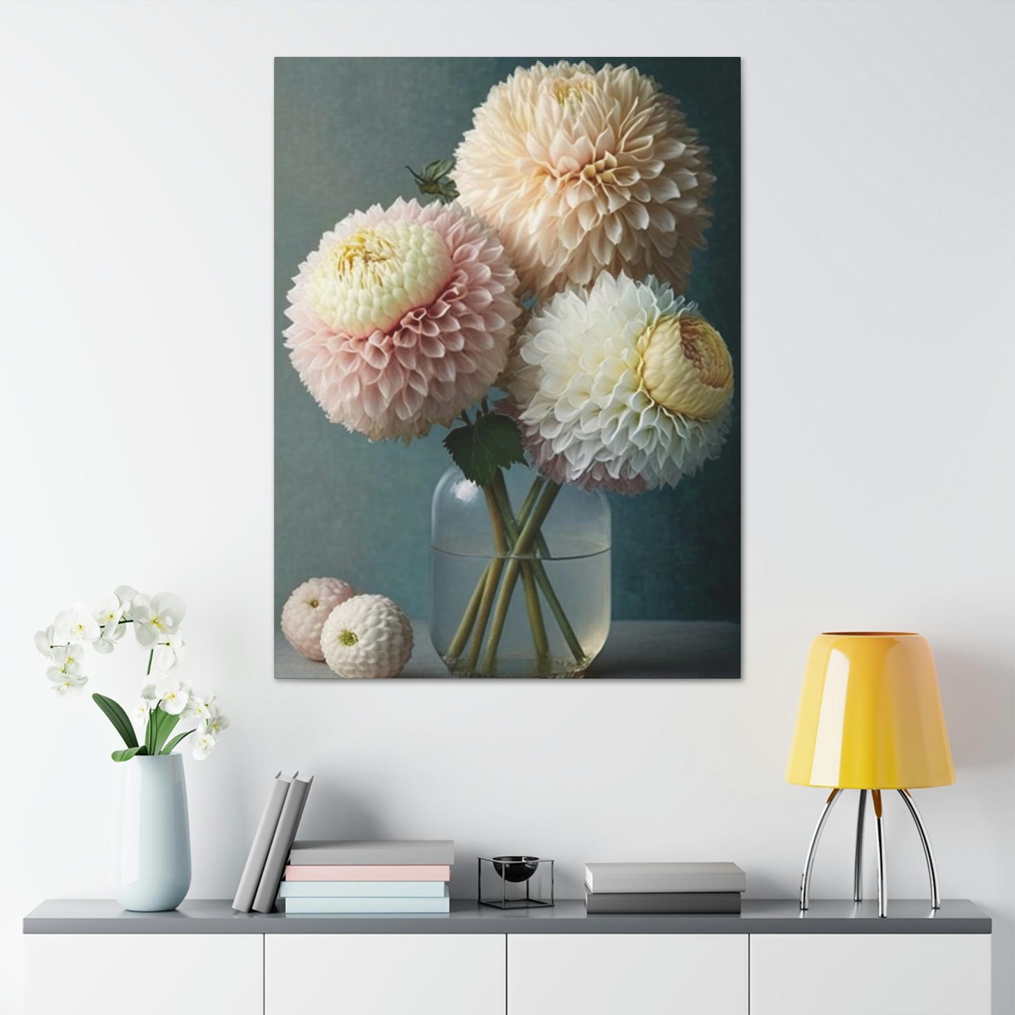 Dahlias The Allure of Dahlias: A Wall Art Print of These Enchanting Blooms