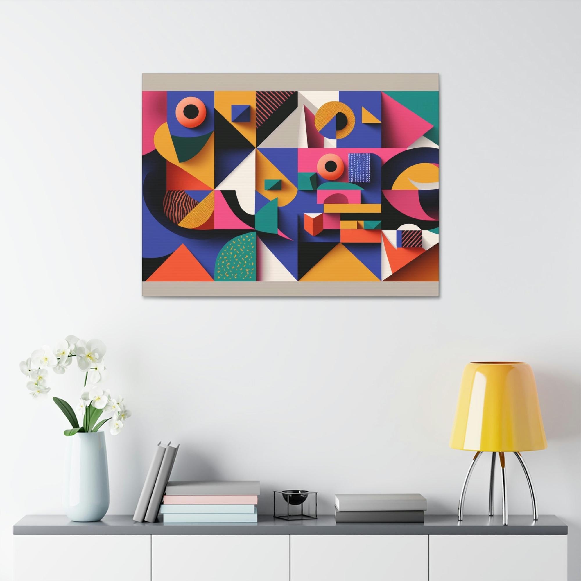 Abstract Geometric Geometric Harmony: Canvas & Poster Print of Abstract Art