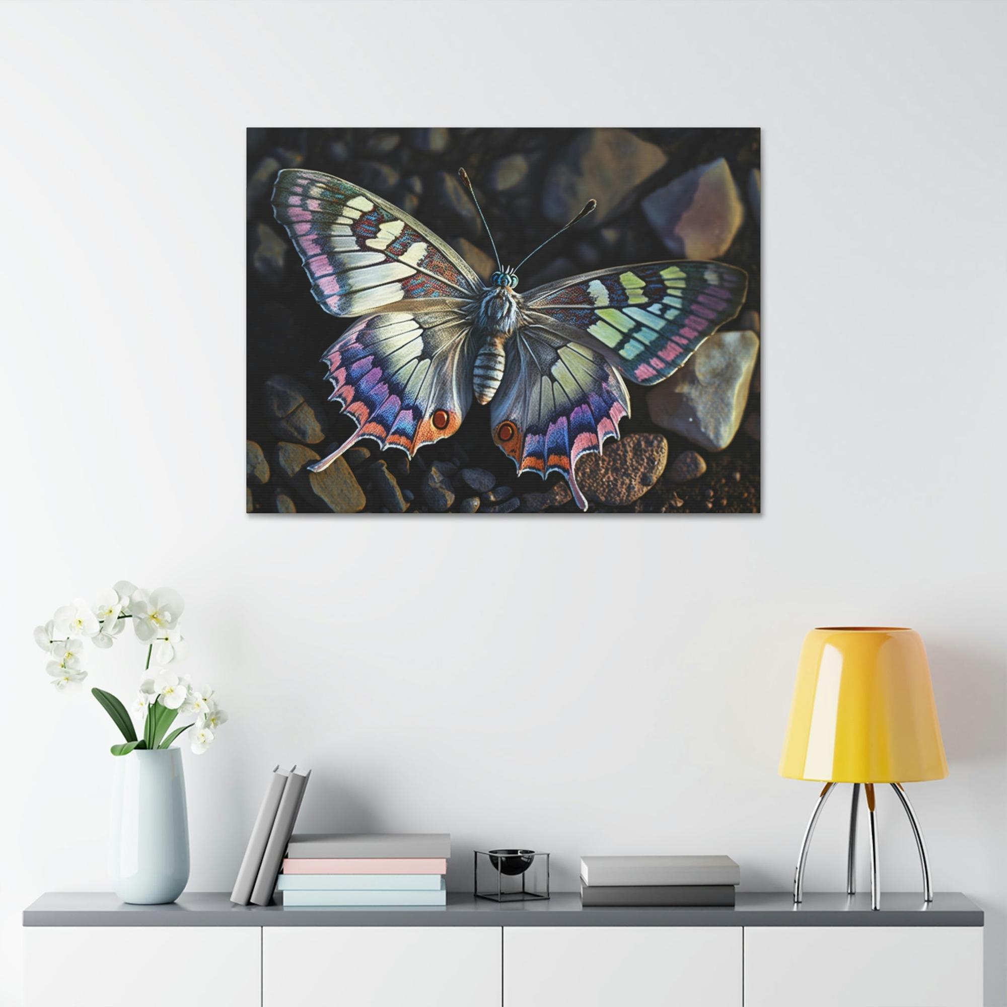 Butterflys Fluttering Wings: Natural Canvas & Poster Print of Colorful Butterflies