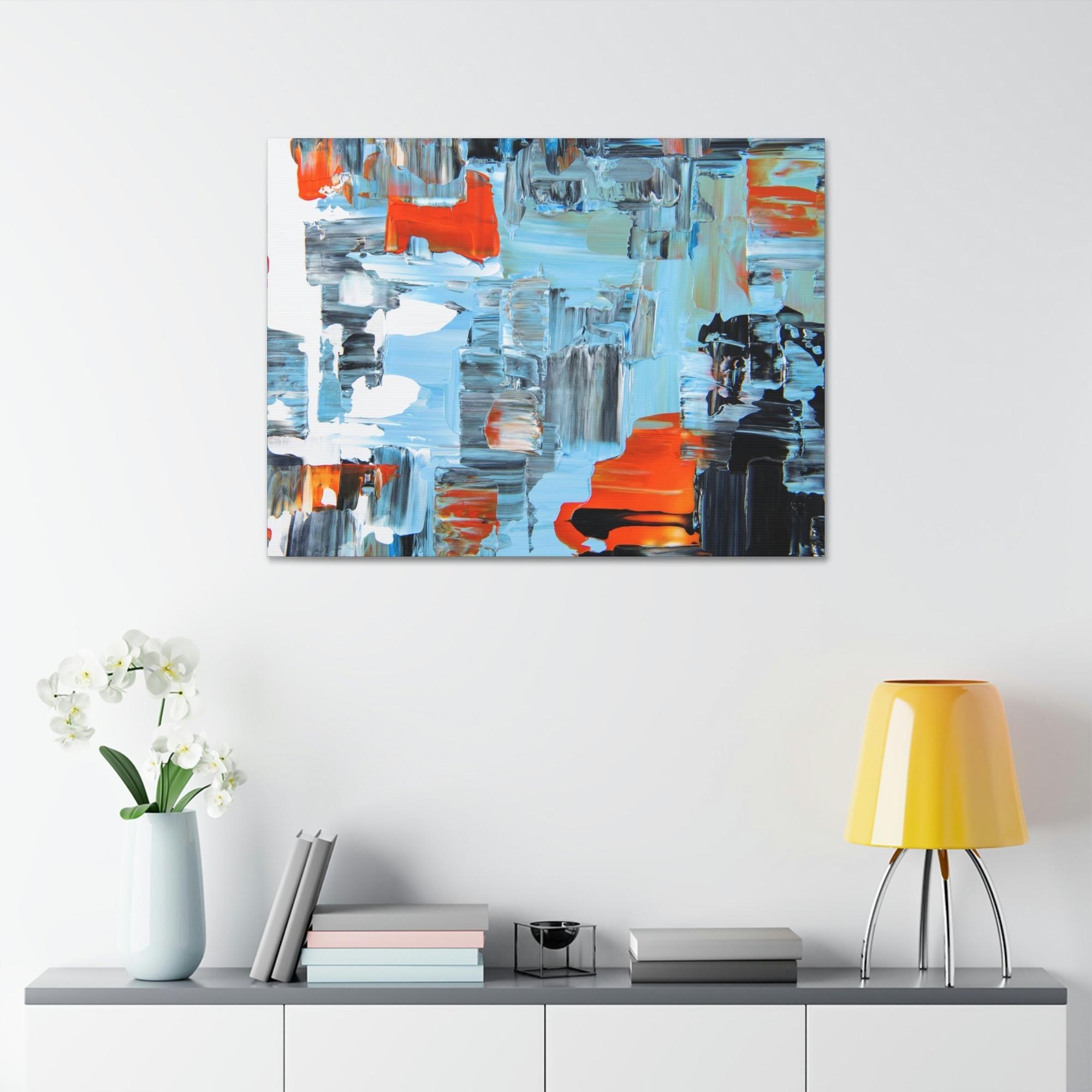 Contemporary Pop of Color: A Contemporary Poster for Your Wall