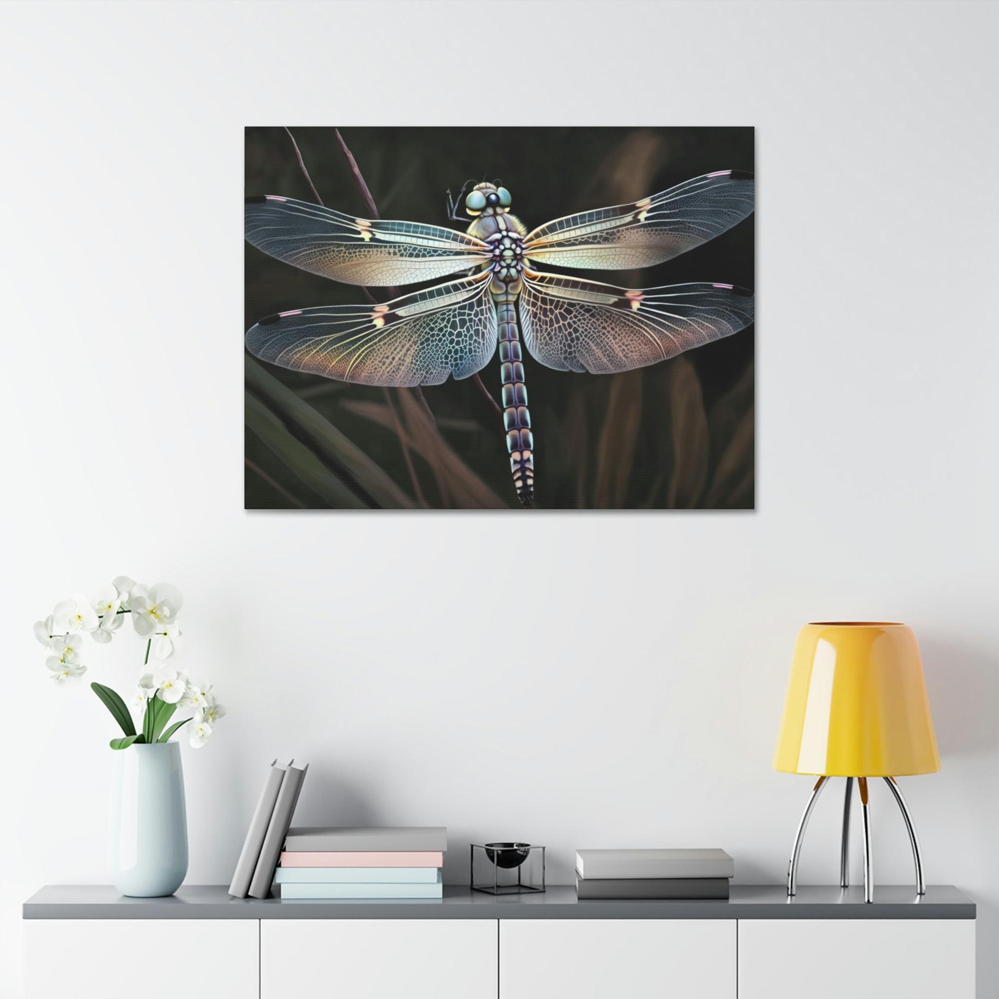 undefined Dragonfly Delight: A Natural Canvas Print of Beautiful Insects