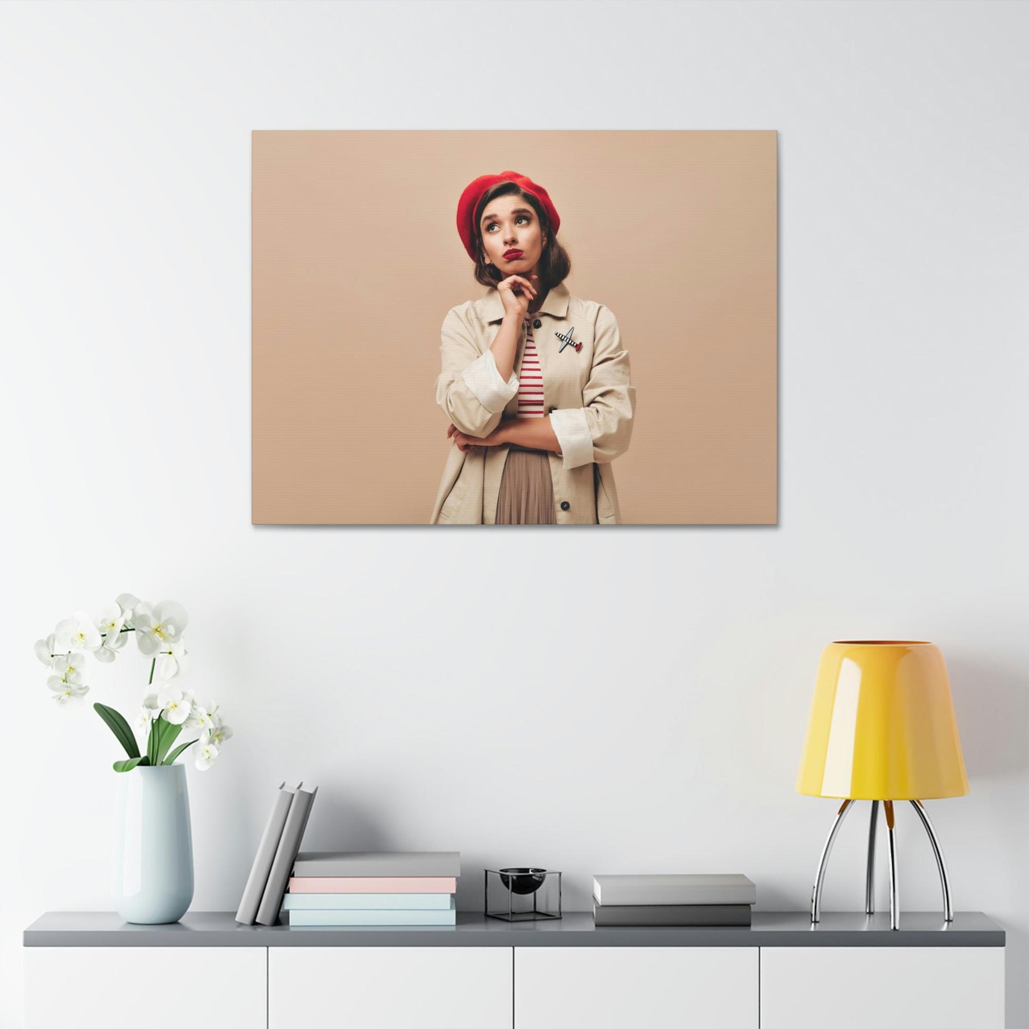 undefined French Elegance: Framed Canvas & Poster of Parisian Chic