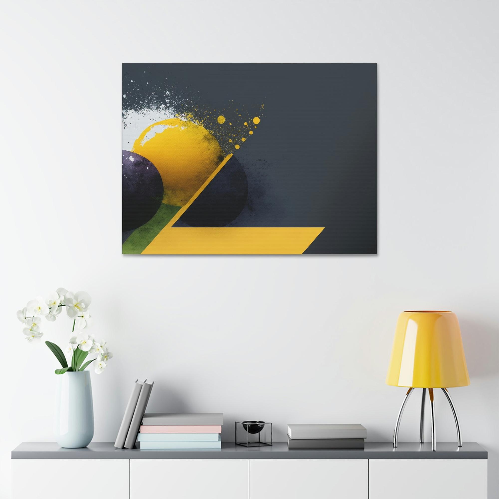 Abstract Minimalist Minimalist Harmony: A Print on Canvas & Poster of an Abstract Composition