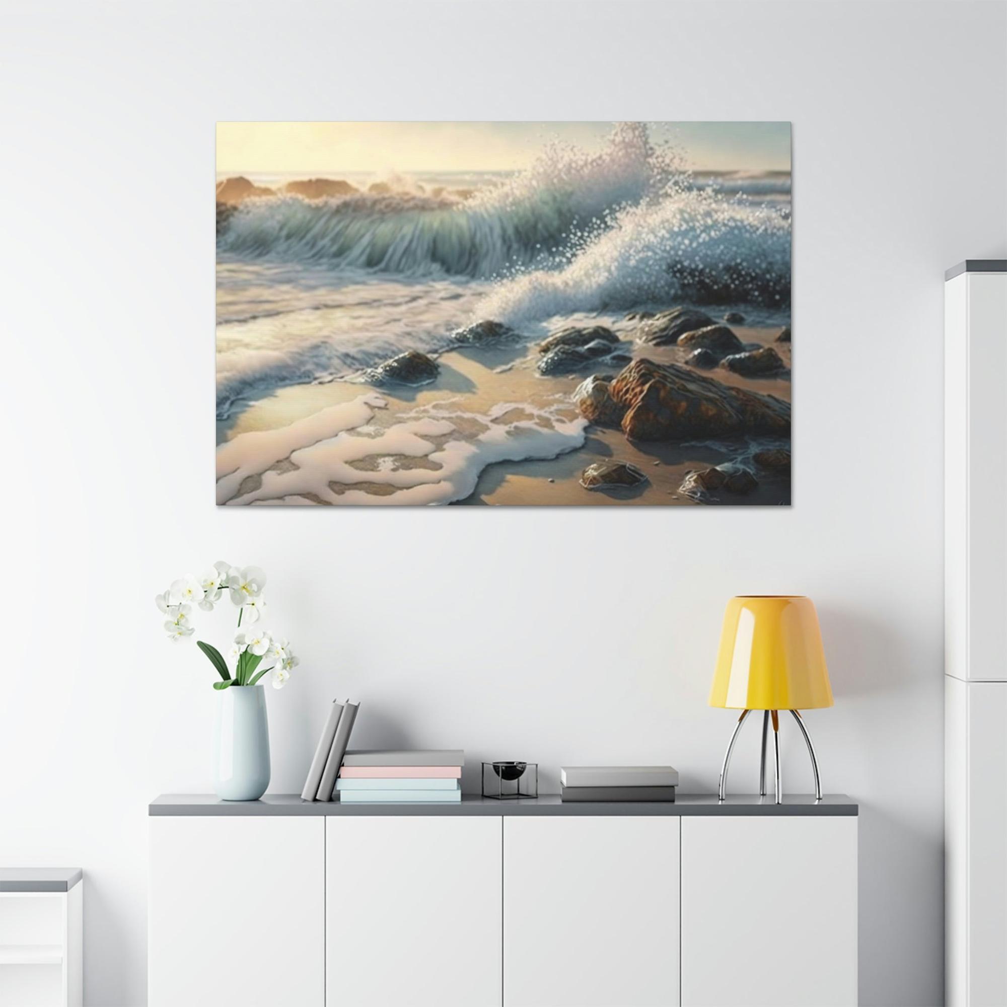 Coastal The Ocean's Edge: Framed Canvas & Poster of the Coastal Landscape