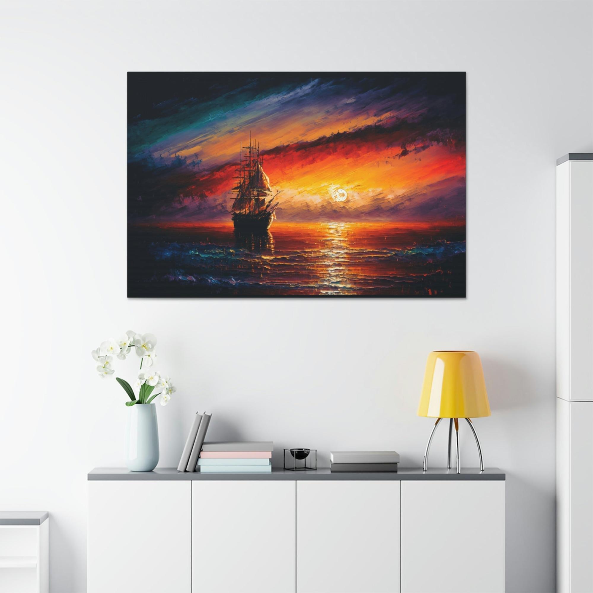 Abstract Landscape Awe-Inspiring Nature: Abstract Landscape Print on Poster & Canvas