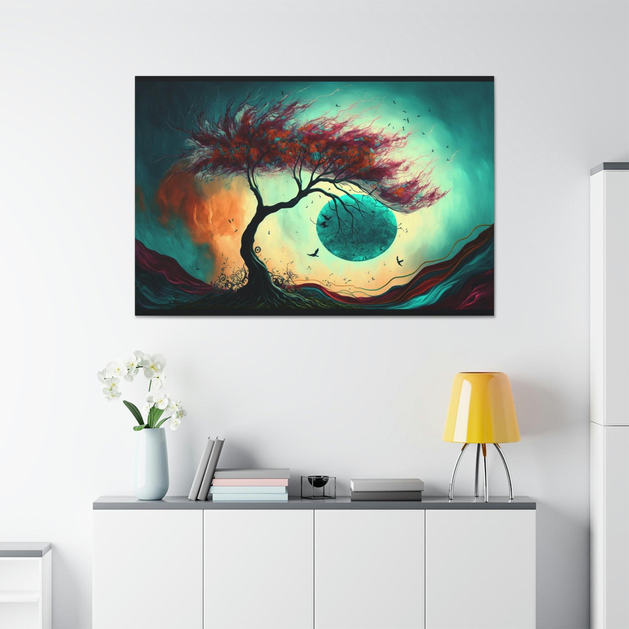 Abstract Landscape Natural Canvas & Poster Print of Abstract Terrain: Landscape Wall Decor
