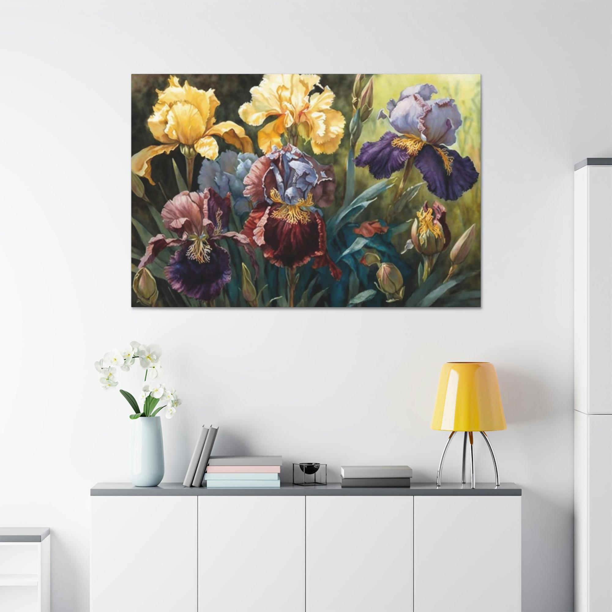 Irises Iris Dance: A Canvas of Petals in Motion