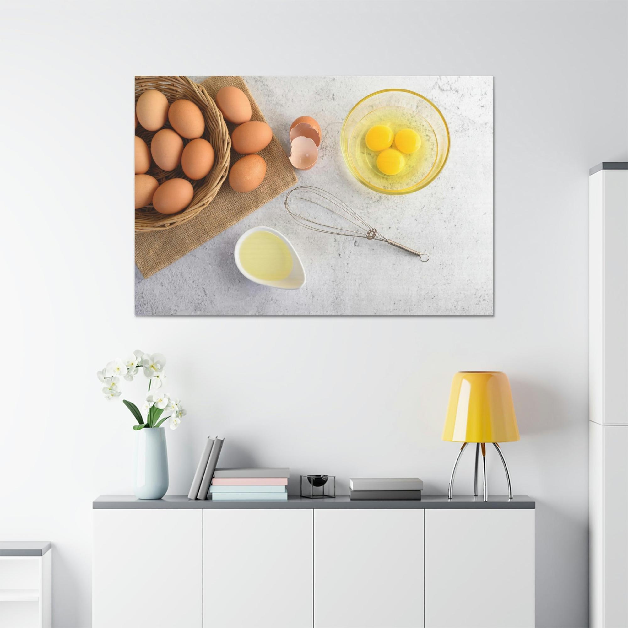 Eggs Egg-sploration of Fantasy: A Whimsical Painting of Eggs in a Dreamlike World