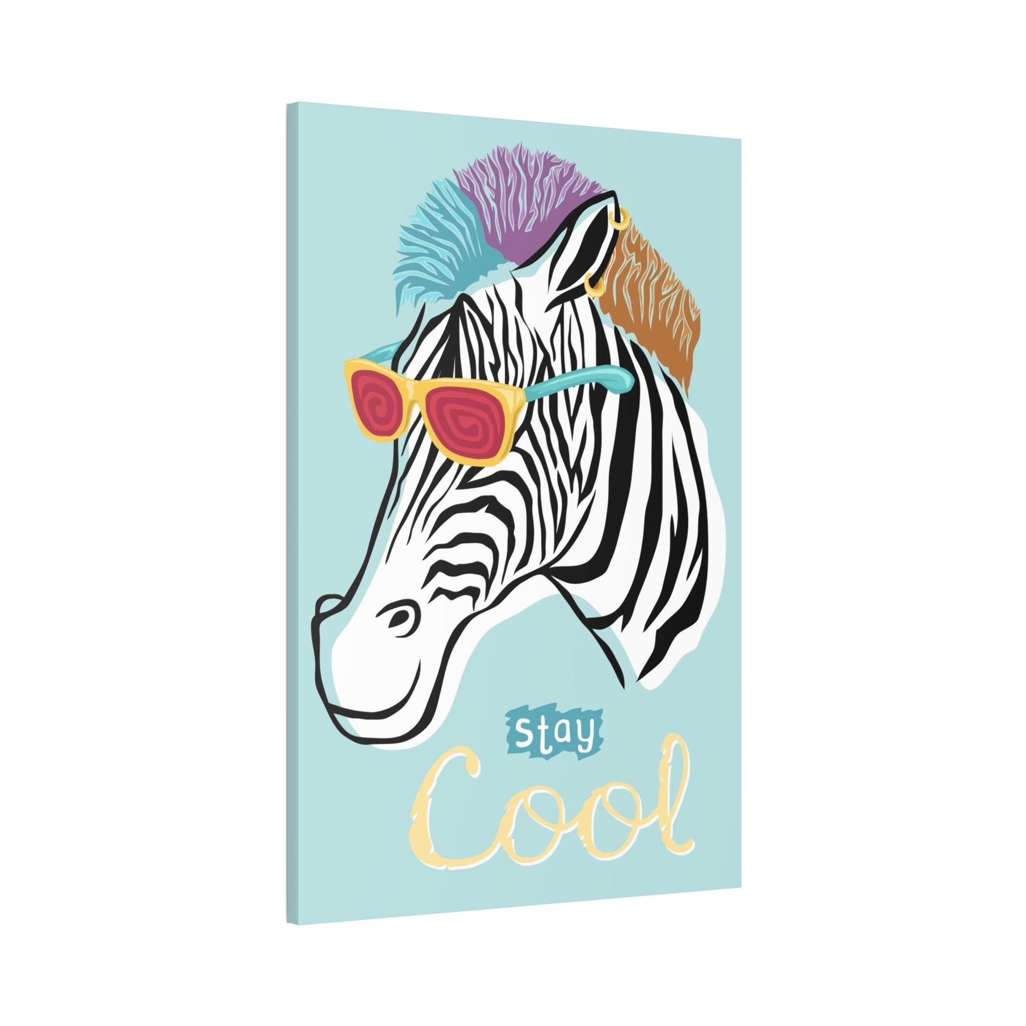 Zebras Bold and Beautiful: Canvas Print Featuring a Close-up of a Majestic Zebra