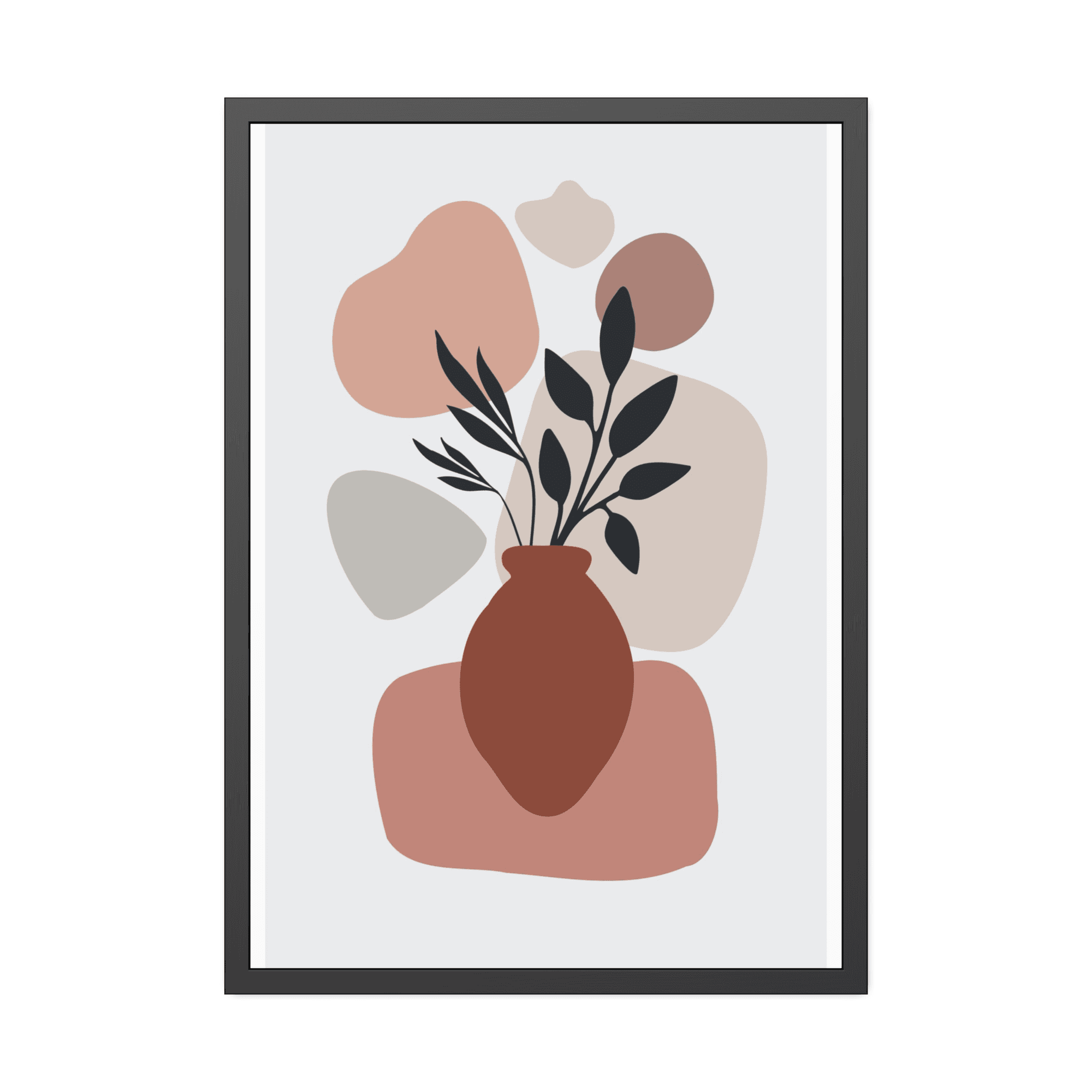 Abstract Minimalist Boldly Minimal: Abstract Posters on Natural Canvas for a Statement Wall