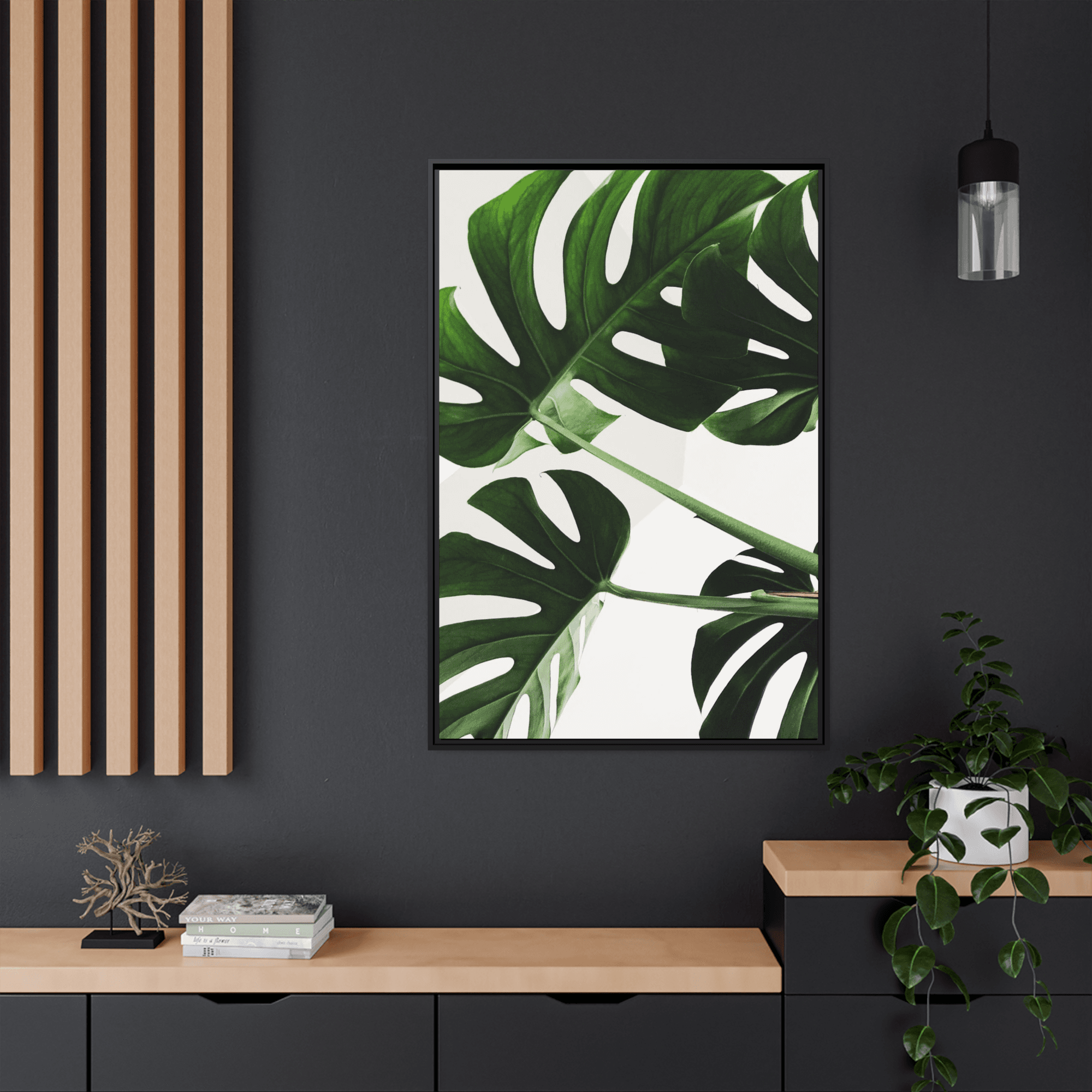 Abstract Minimalist Framed Minimalism: Natural Canvas Art for a Chic Wall Decor