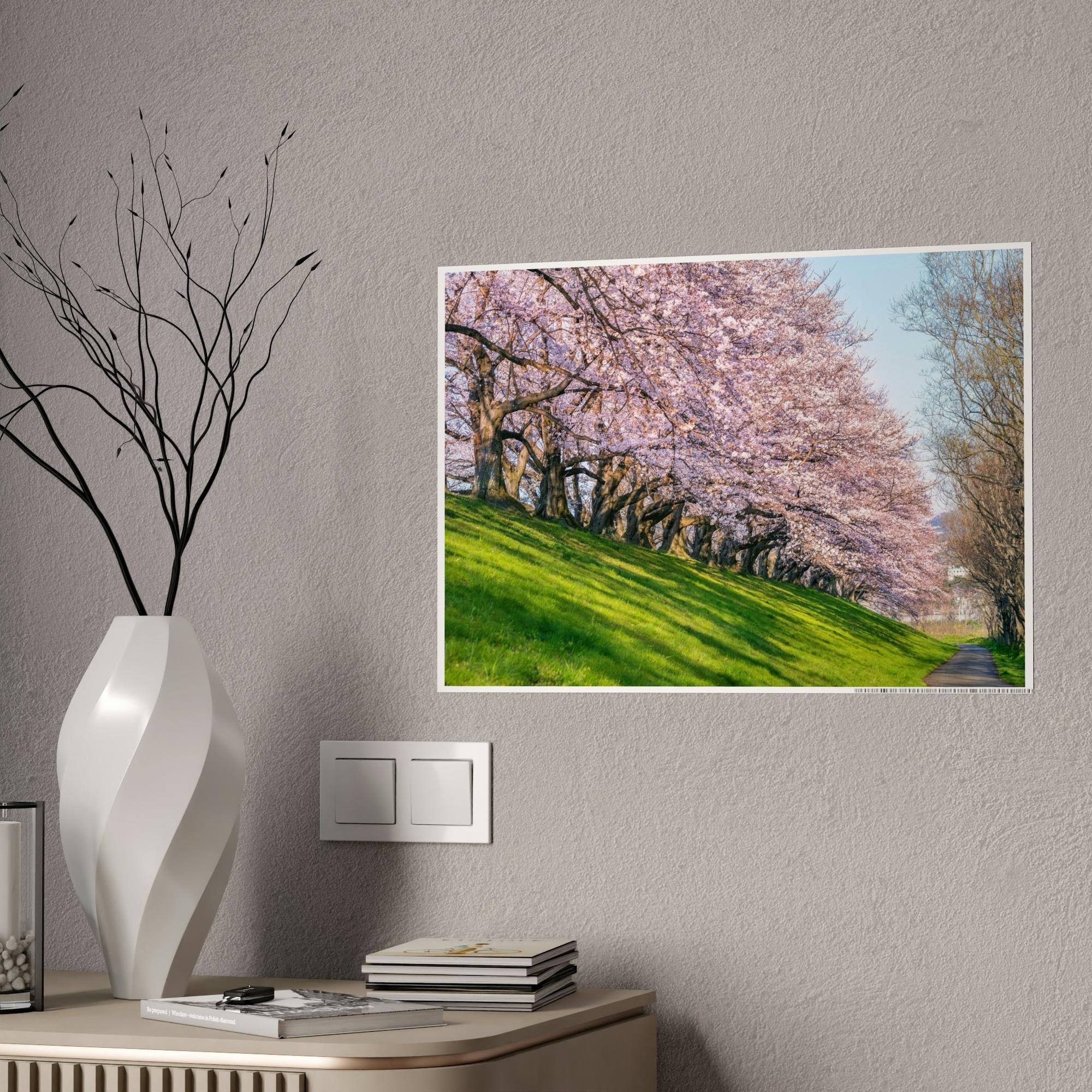 Cherry Trees Enchanted Forest: Cherry Trees on Canvas & Poster