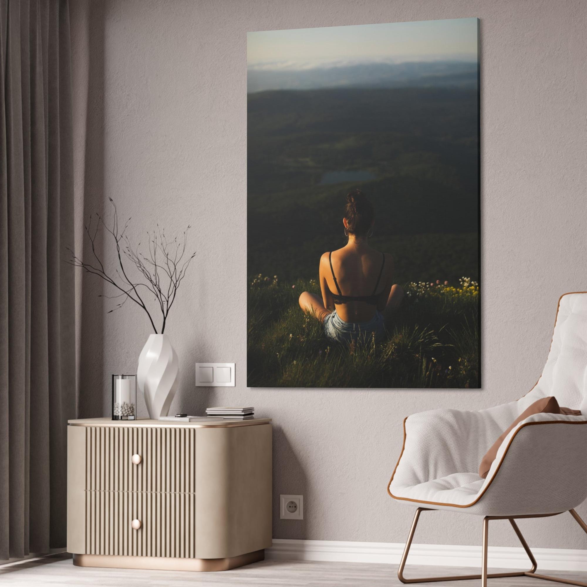 Relax Calming View: Natural Canvas Wall Art for Relaxation