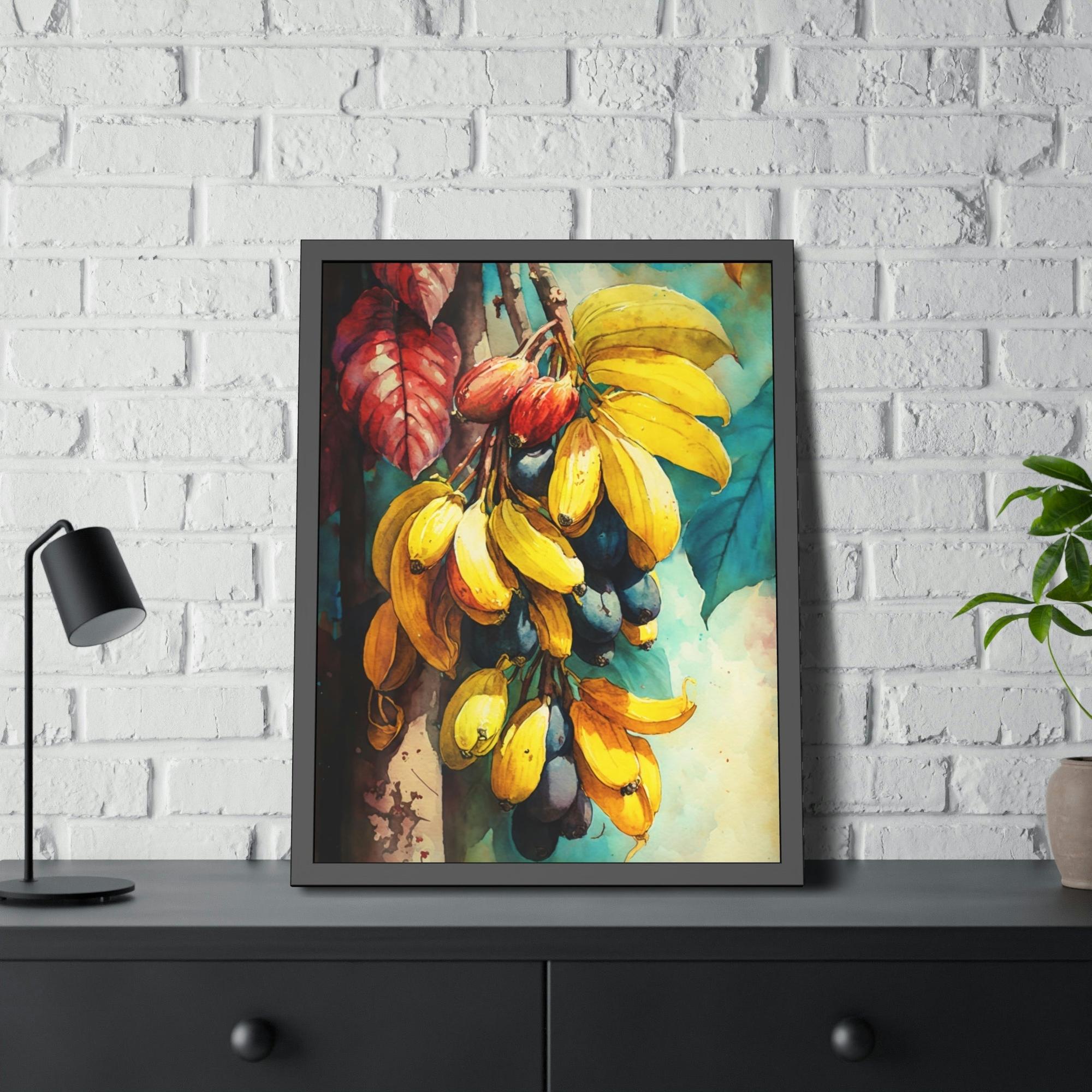 Banana Trees Serenity in Nature: Wall Art of Majestic Banana Trees on Canvas & Posters