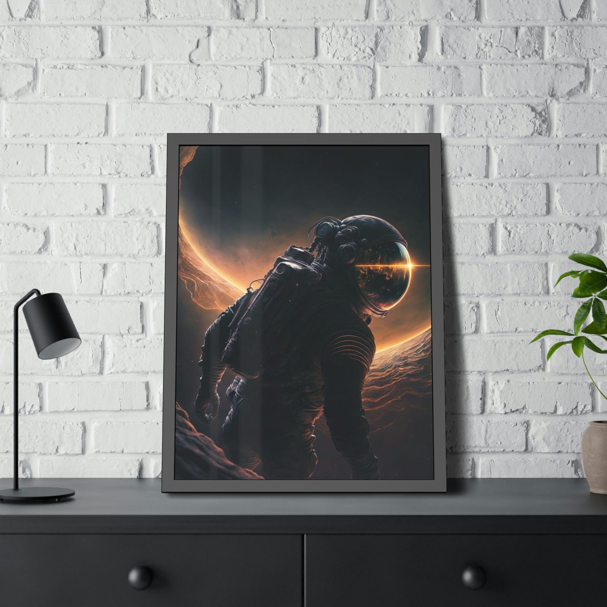 Assassin Creed Astronauts in Space: Framed Canvas for Art Collectors