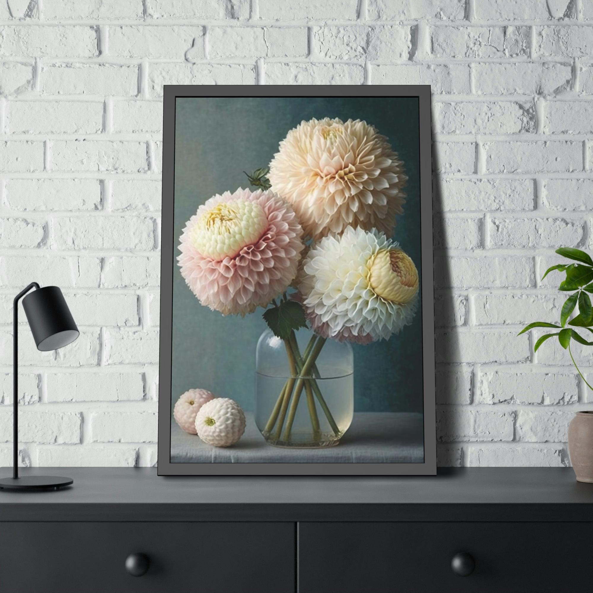 Dahlias The Allure of Dahlias: A Wall Art Print of These Enchanting Blooms
