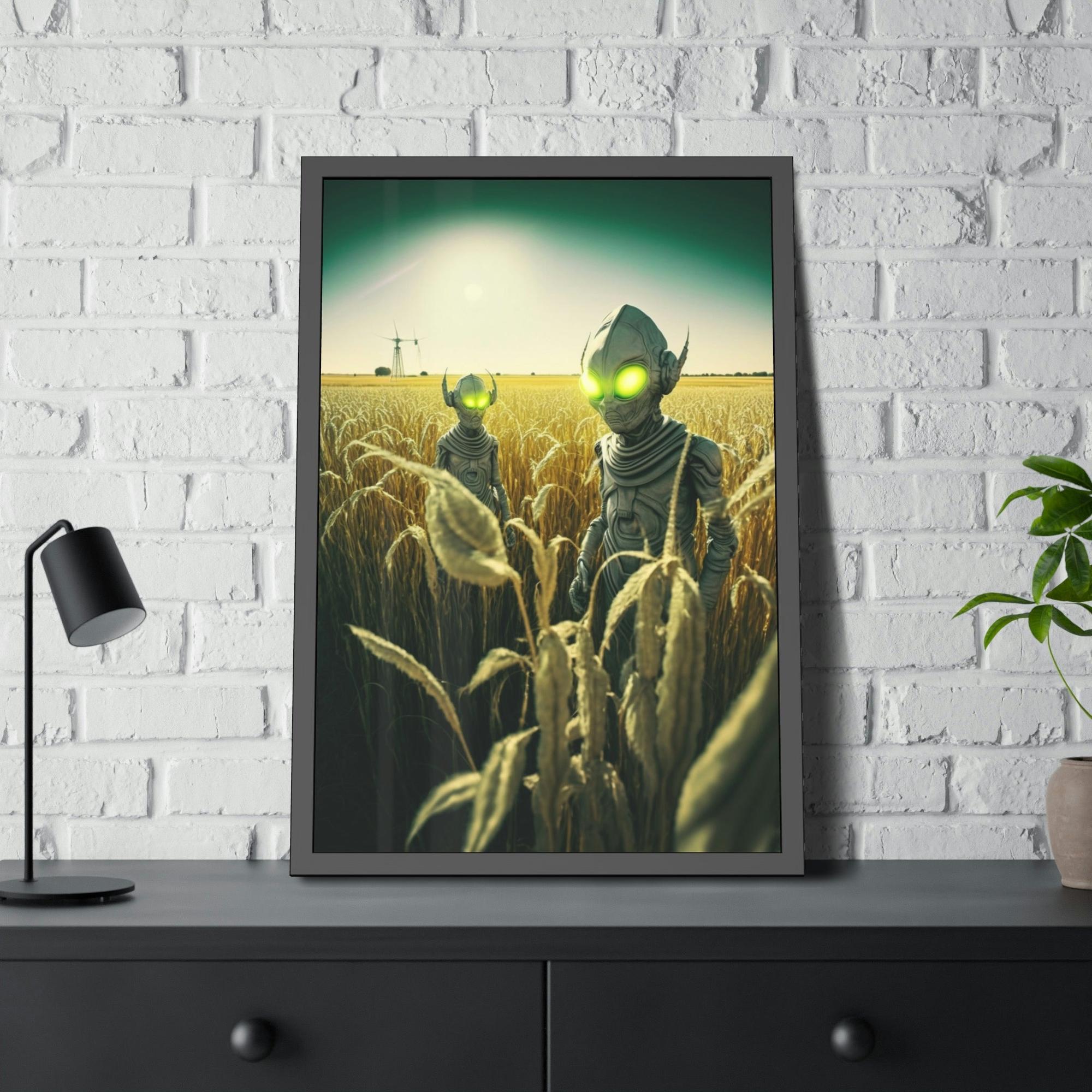 undefined Artistic Aliens: A Canvas Print Featuring Mysterious Extraterrestrial Life Forms