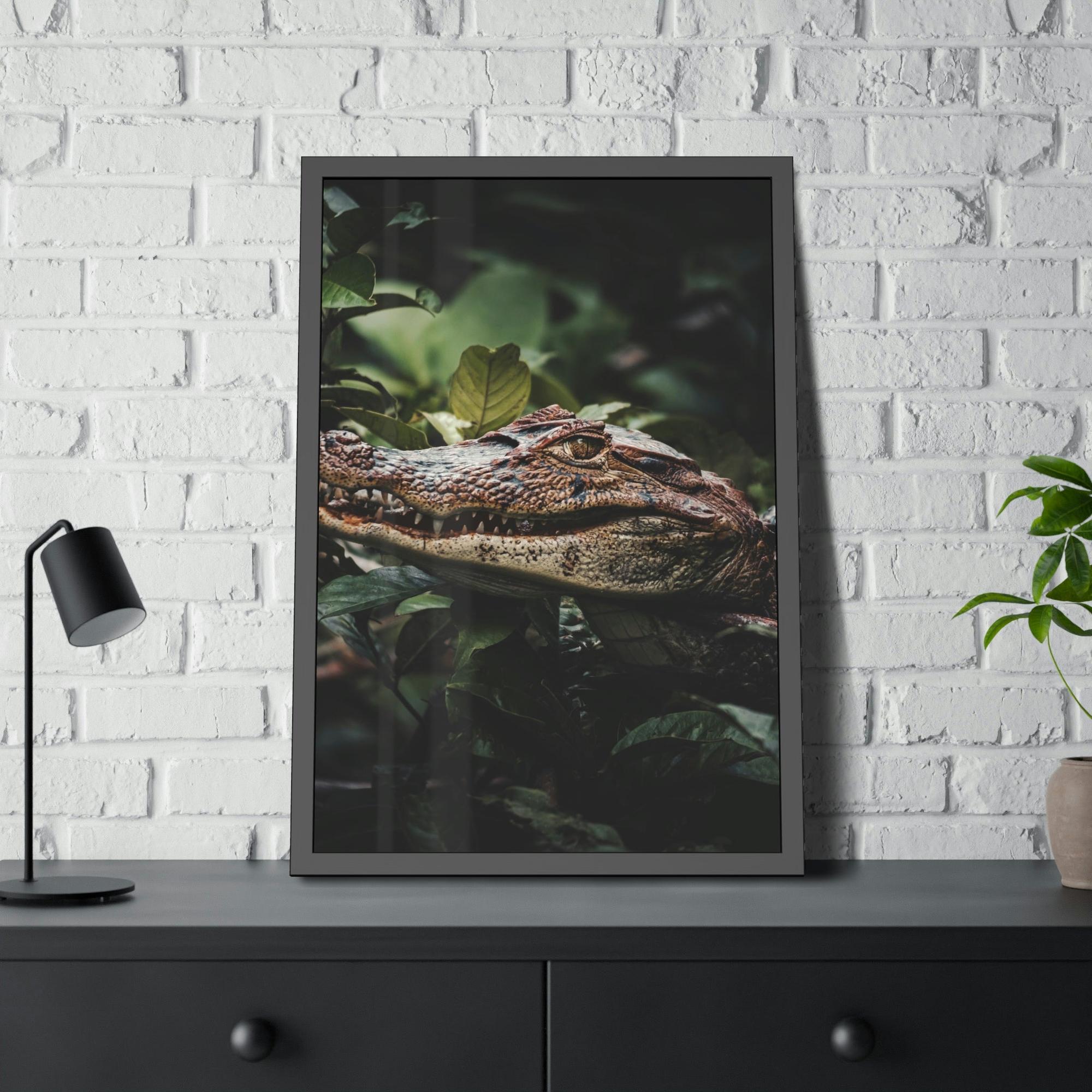 Alligators Jungle King: Alligator Canvas Painting for a Fierce Home Decor
