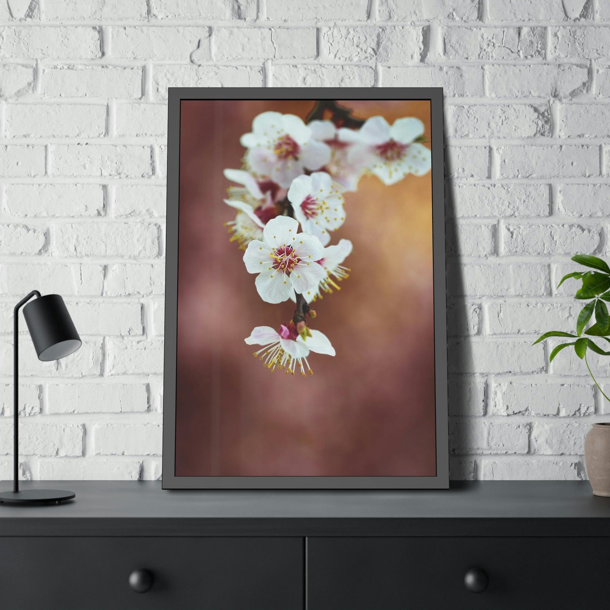 Almond Blossoms Almond Blossoms in Bloom: Framed Canvas & Poster Wall Art