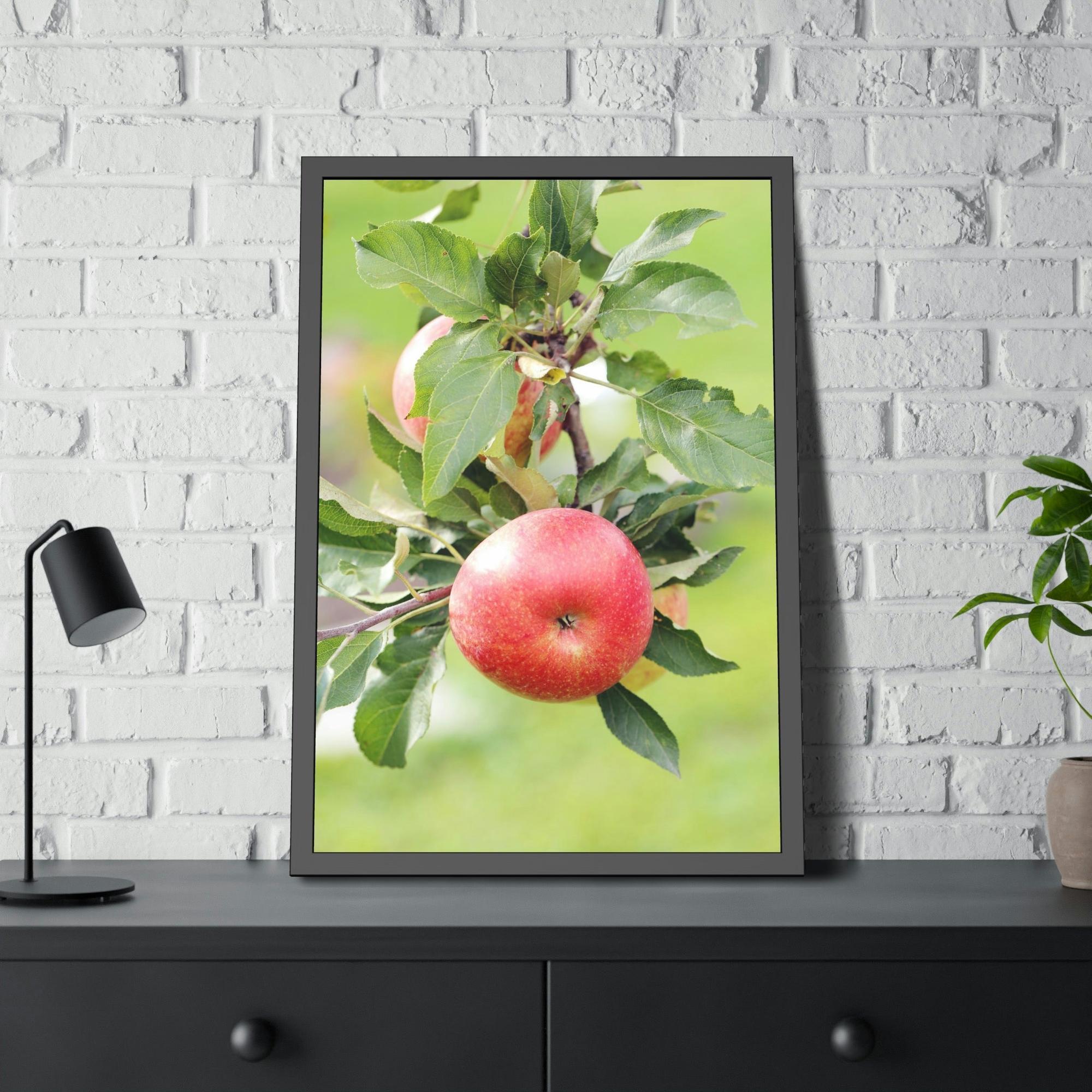 Apple Trees Harvest Time: Artistic Print on Canvas of Apple Trees in Autumn