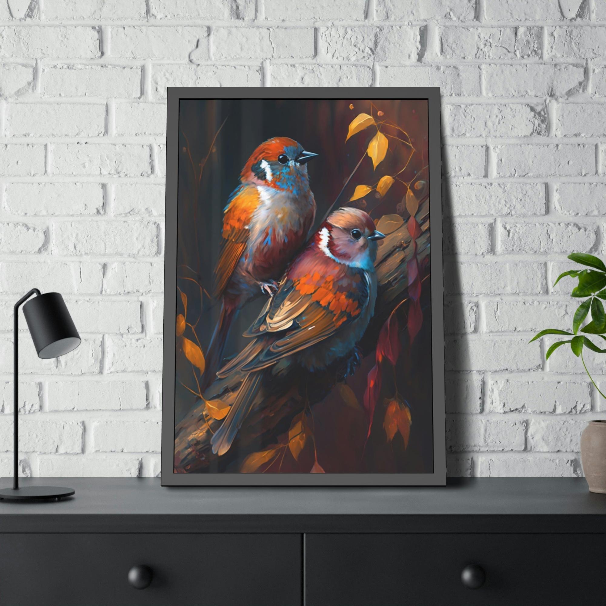 Birds The Birds' Haven: Canvas Wall Art of Birds in a Protected Habitat
