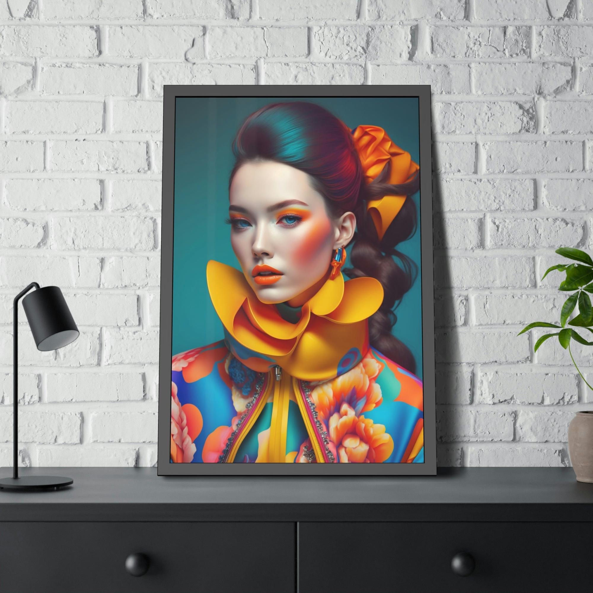 Fashion And Beauty Haute Couture: A Canvas Print of High Fashion and Beauty Trends