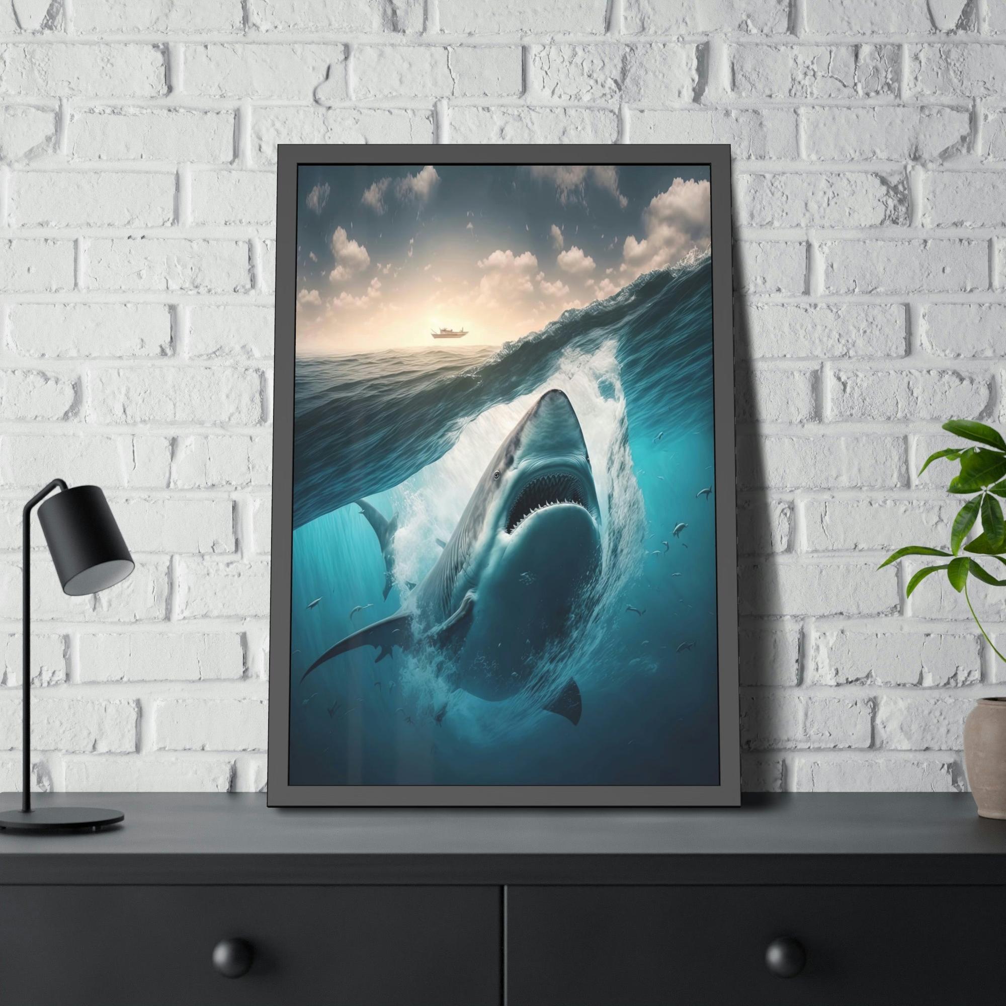Sharks Oceanic Predator: A Sharks' Canvas Masterpiece