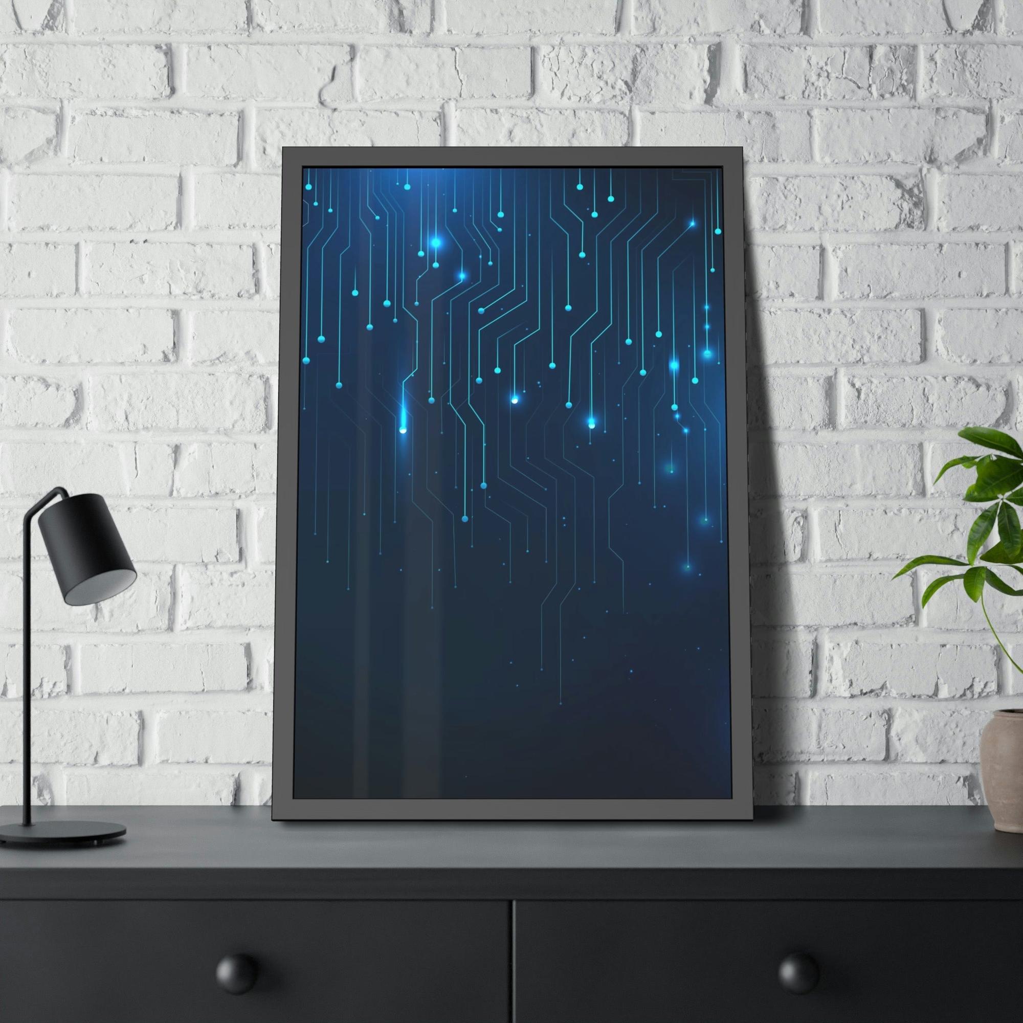 Abstract Digital Digital Delight: Colorful Canvas Print for your Wall