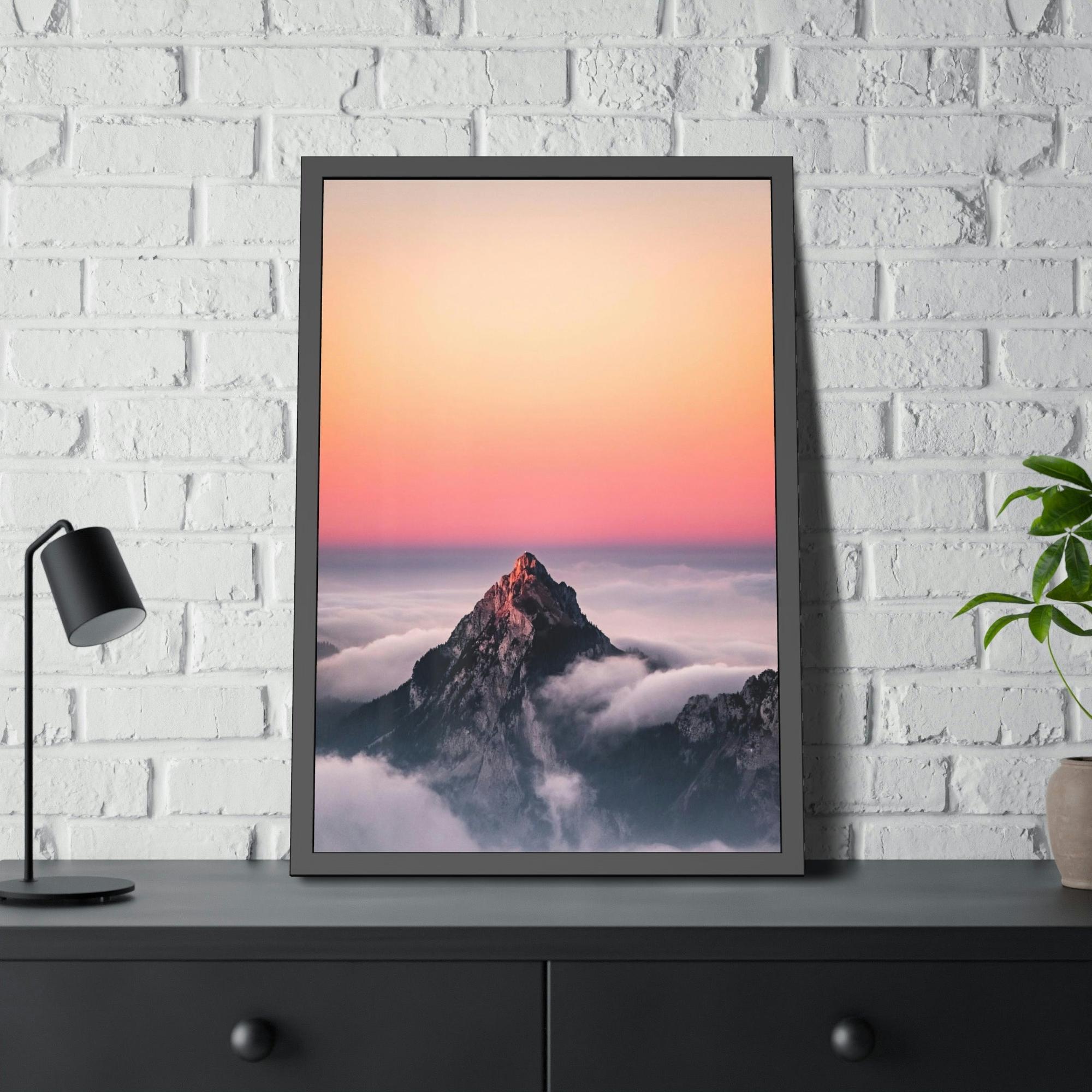 Mountains The Majestic Beauty of Mountains: An Interpretation on Canvas