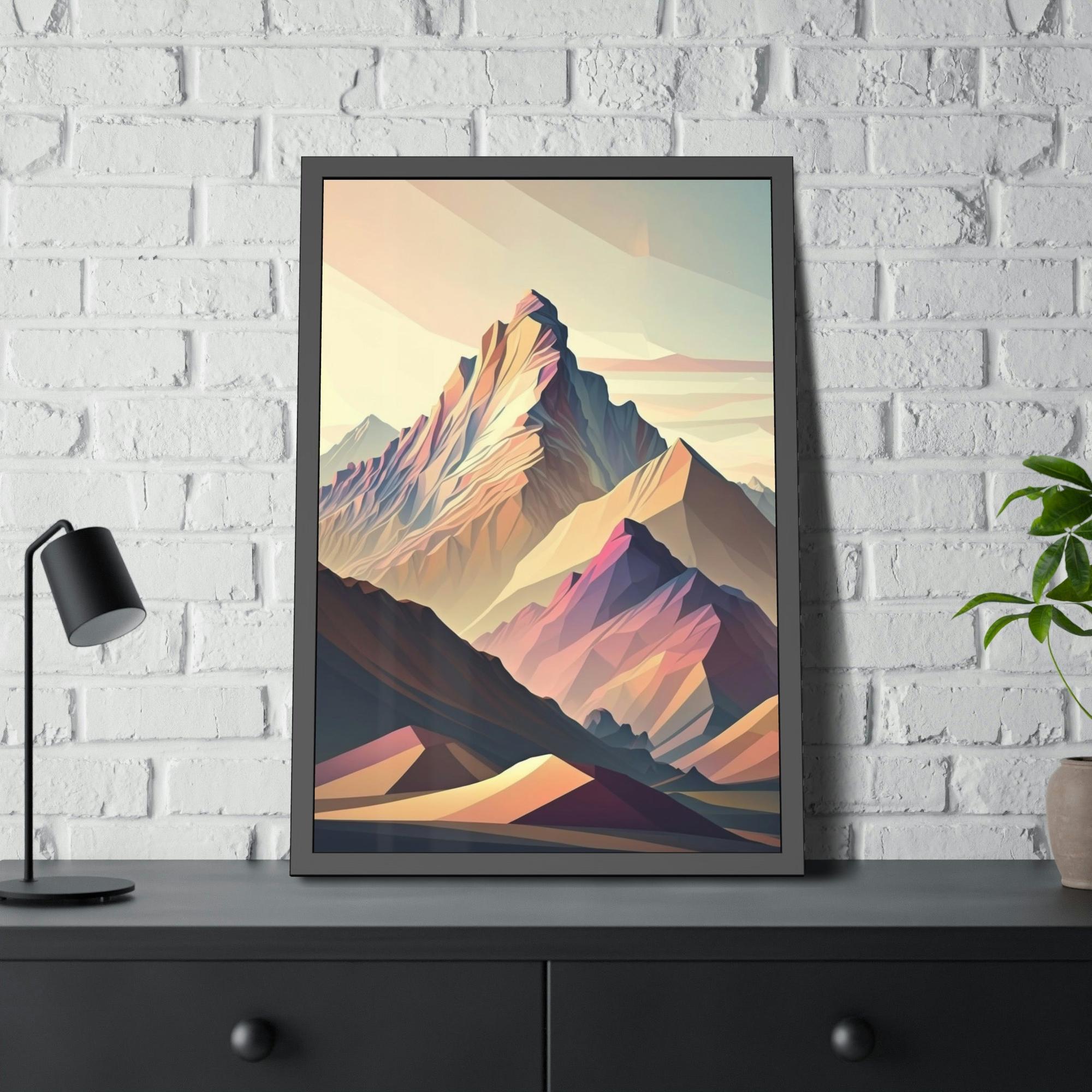 Mountains Natures Natural Masterpiece: A Mountain Range on Canvas