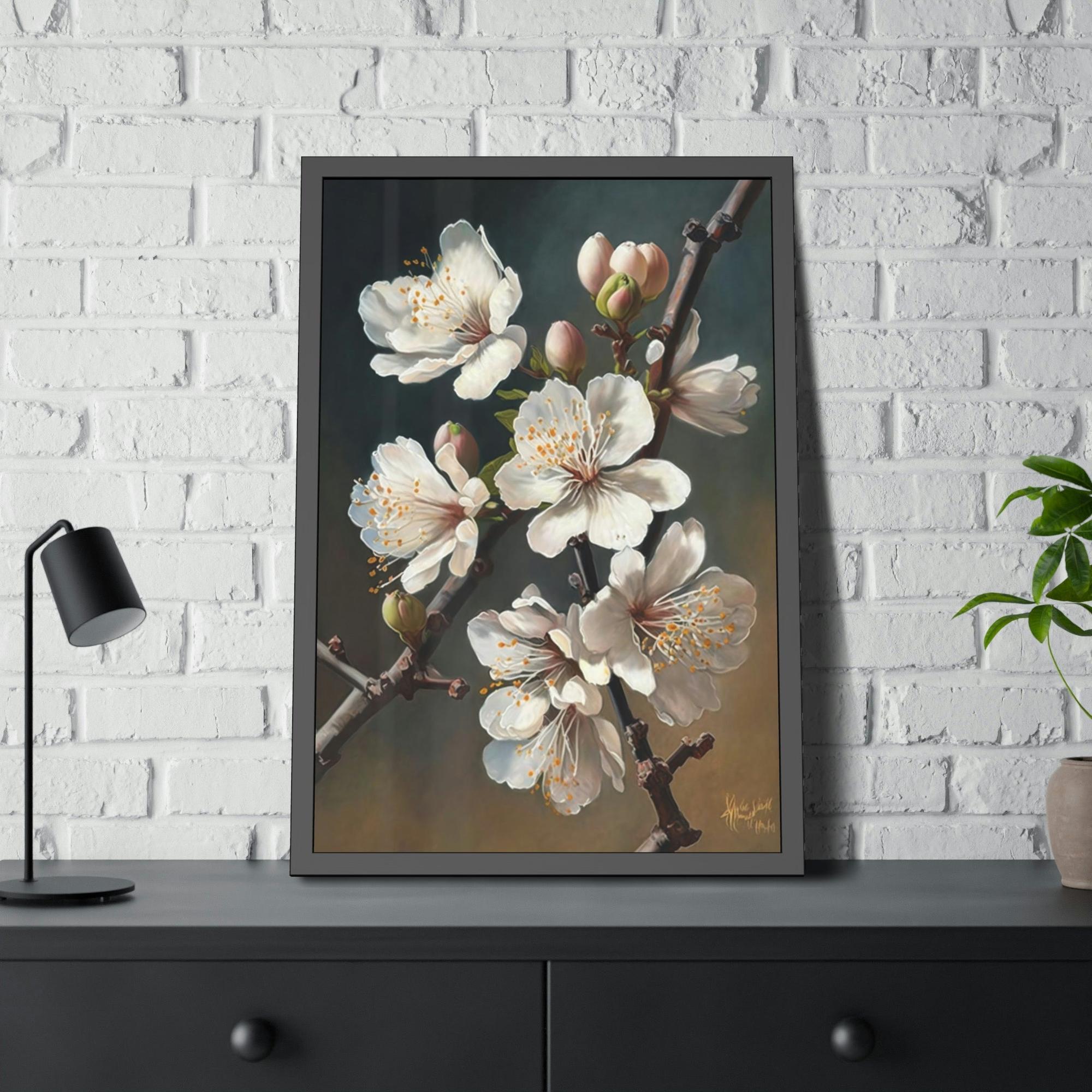 Almond Blossoms The Promise of Spring: Poster & Canvas Print of Blooming Almond Trees
