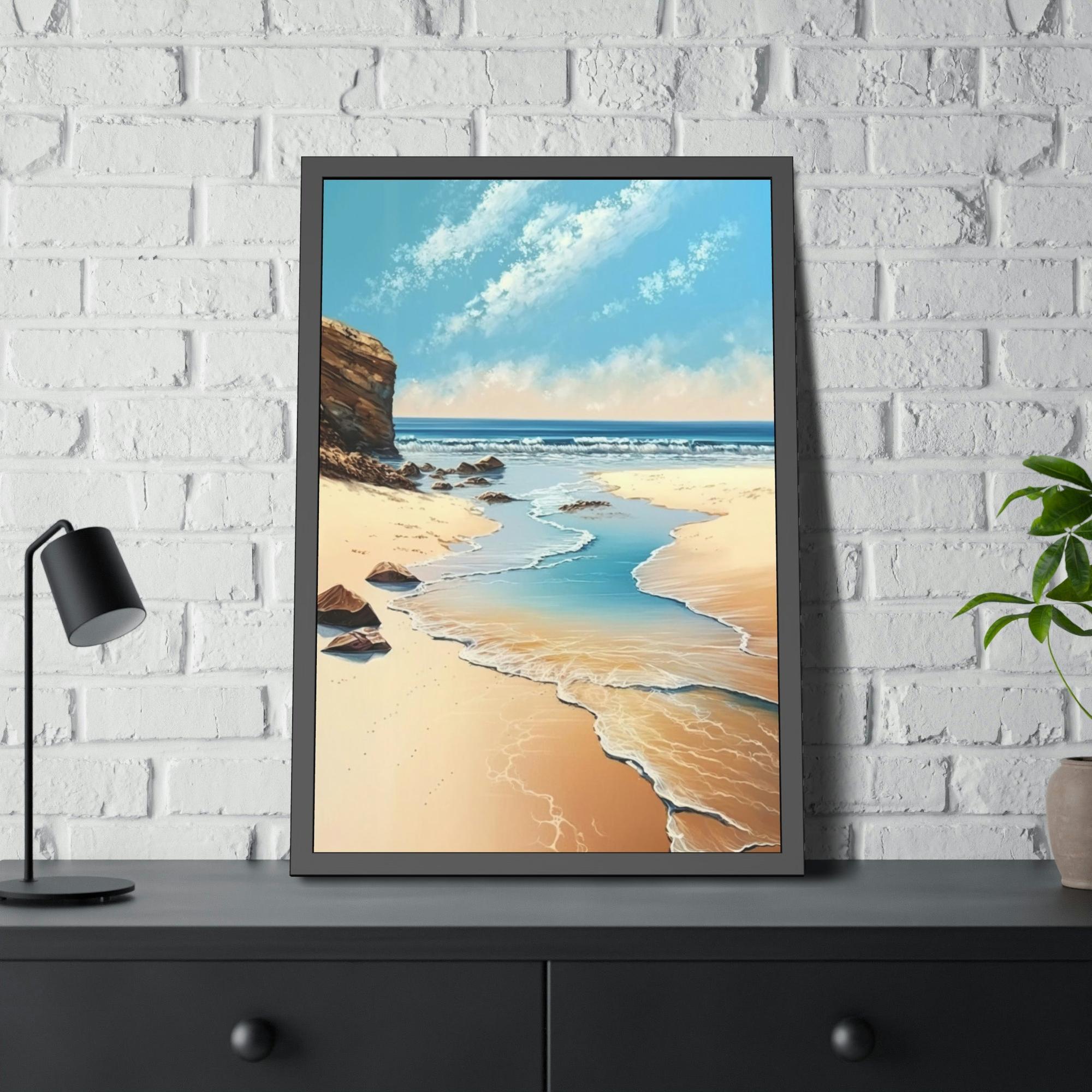 Sandy Beach Coastal Charm: A Sandy Beach Landscape