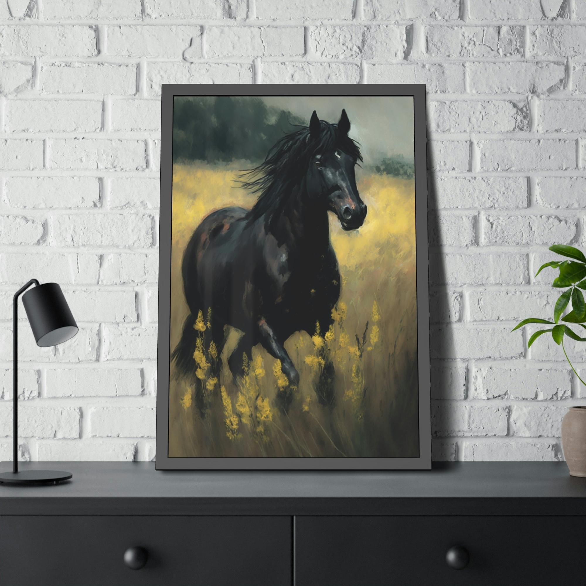 Horses Horse in Motion: A Canvas Equine Energy