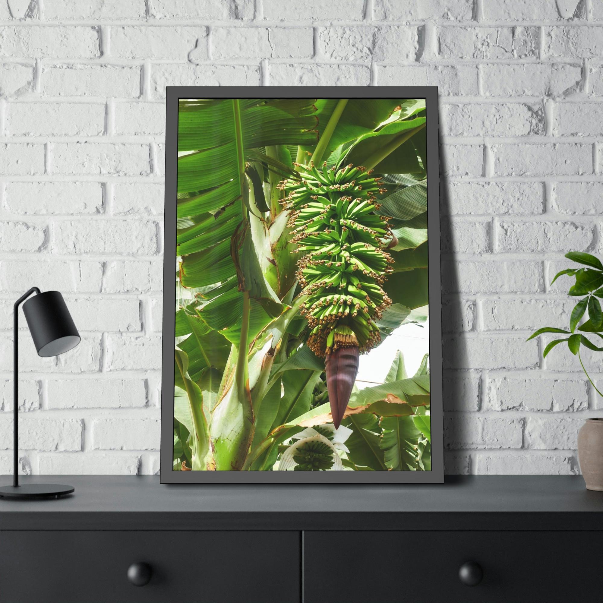 Banana Trees Tropics Calling: Canvas Art with Vibrant Banana Trees in a Jungle Setting