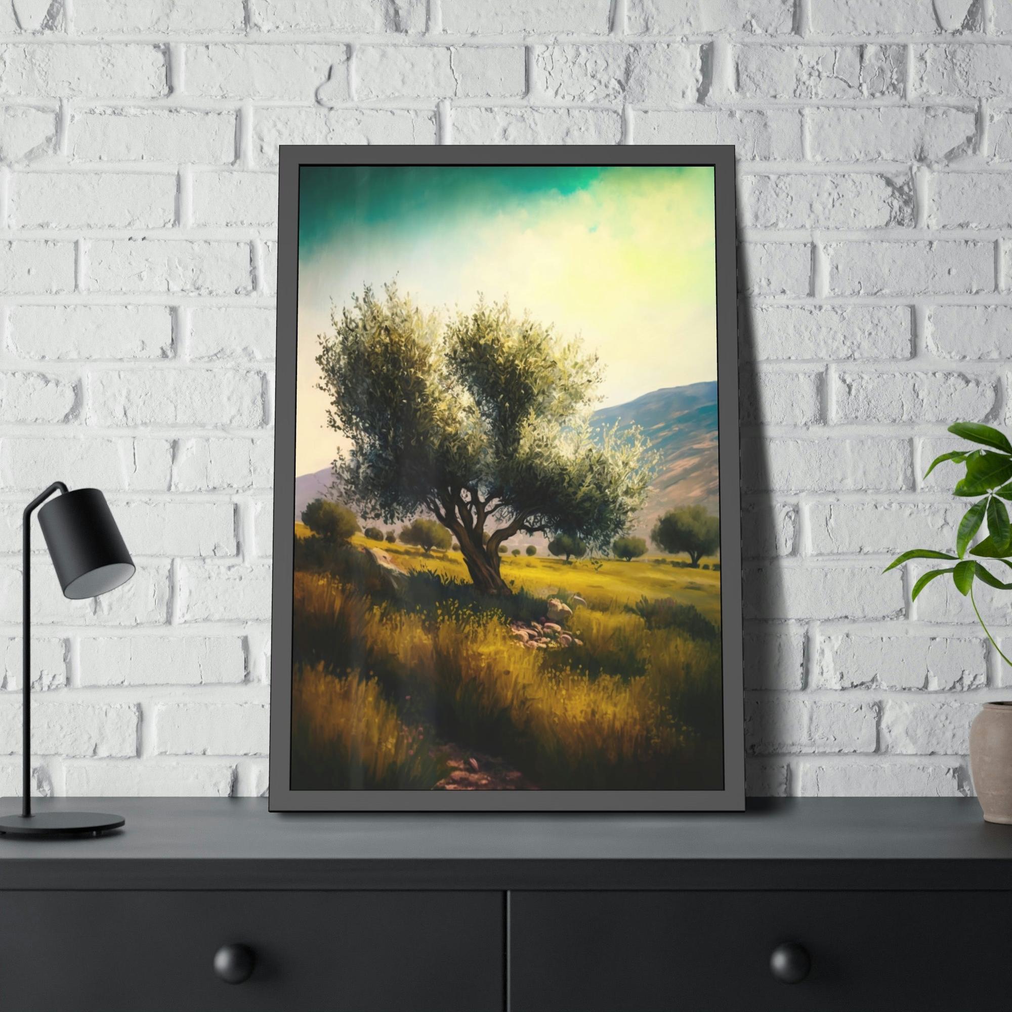Olive Trees Shades of Green: A Tranquil and Serene Portrait of Olive Trees in Nature's Embrace