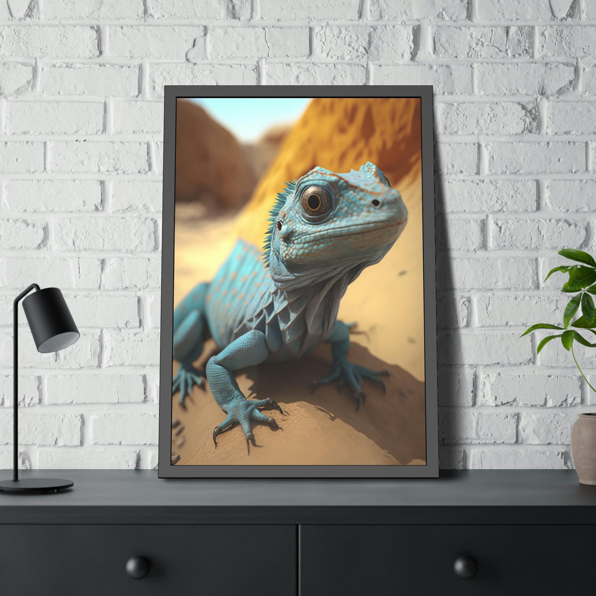 Lizards Lizard in the Wild: Vibrant Canvas and Poster of a Majestic Reptile
