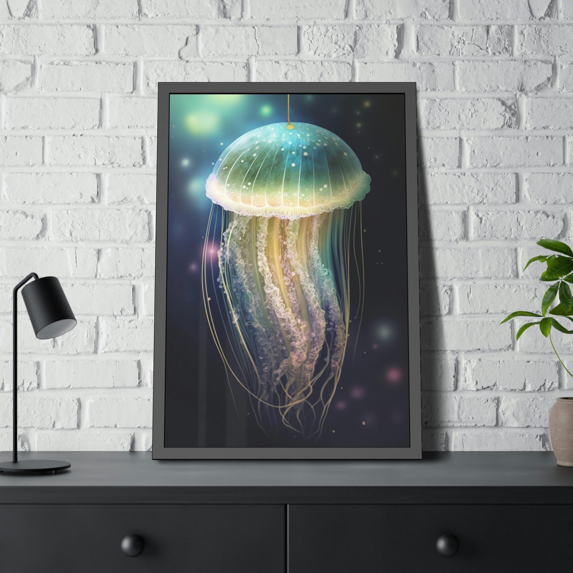 Jellyfishs Jellyfish Dreams: Natural Canvas & Poster Masterpiece of Underwater Life