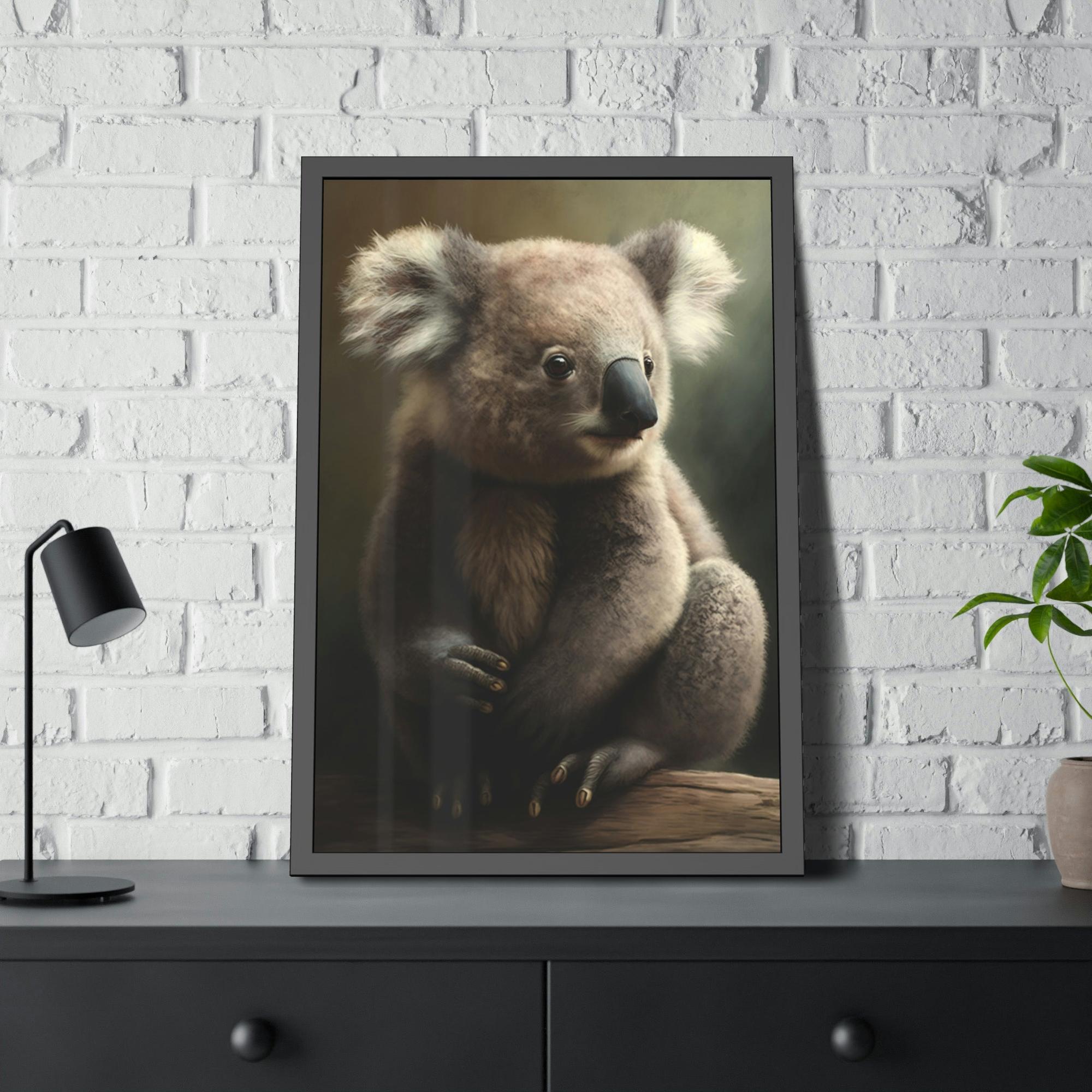 Koalas A Koala's Serenity: A Calming Painting on Canvas